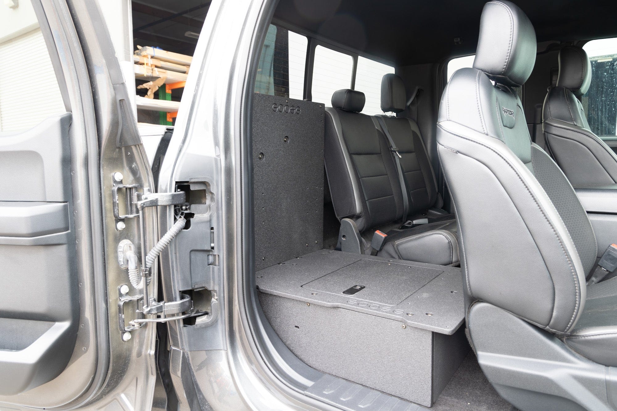 Goose Gear Seat Delete Plate System Ford F150 2015-Present 13th & 14th Gen. SuperCab - Second Row Seat Delete Plate System