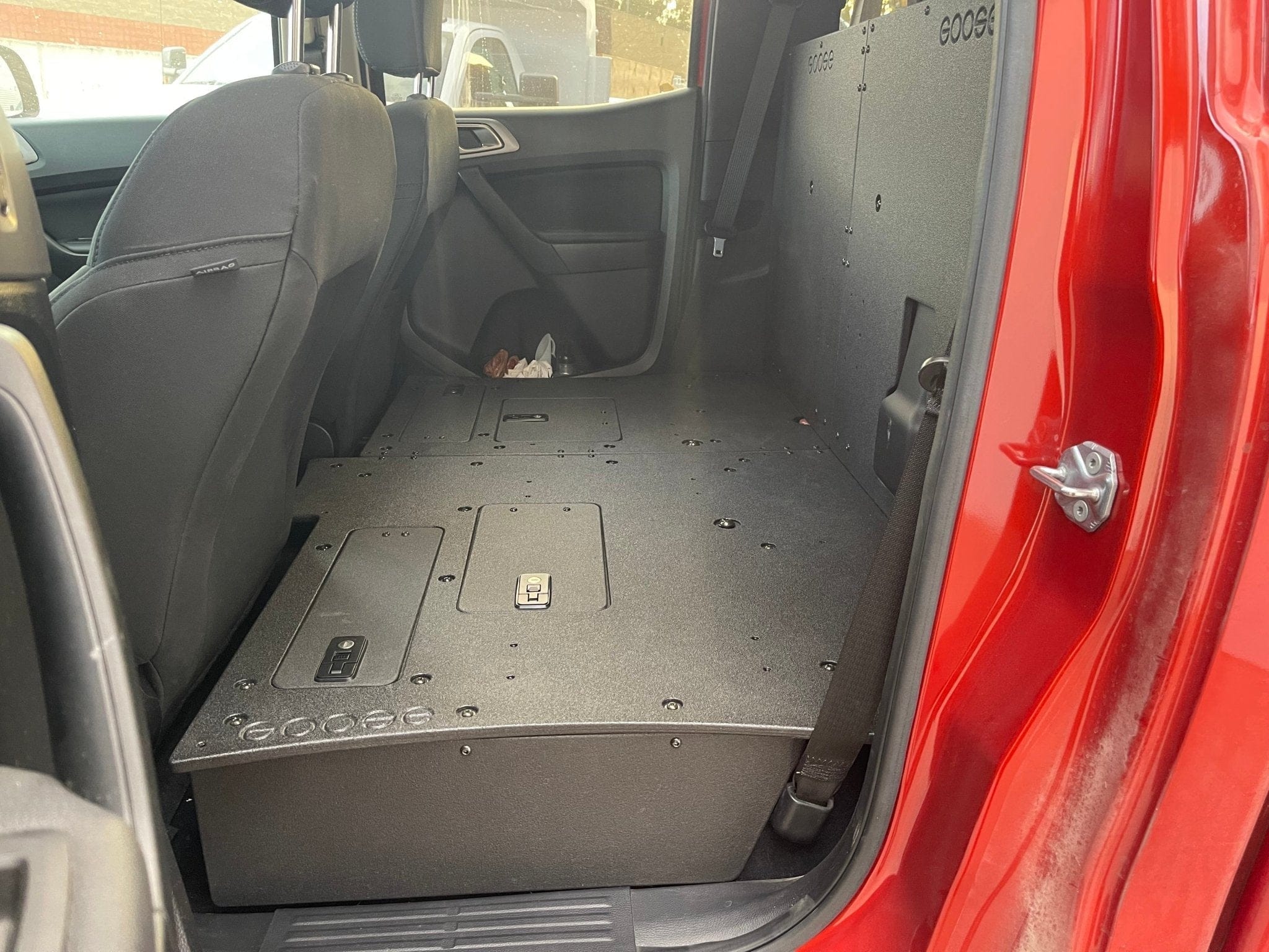 Goose Gear Seat Delete Plate System Include Shipping Ford Ranger 2019-2023 4th Gen. Super Crew - 100% Second Row Seat Delete Plate System