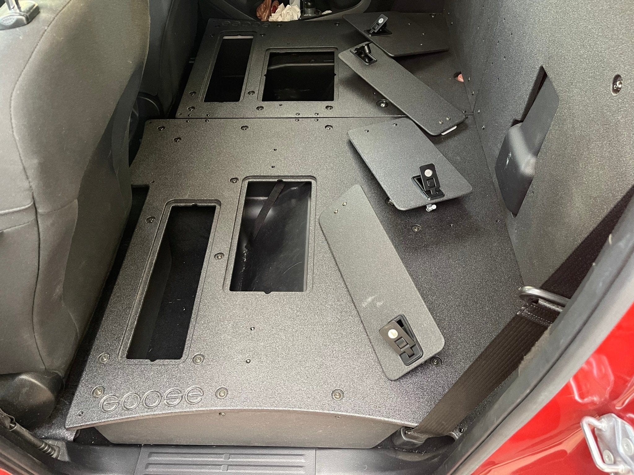 Goose Gear Seat Delete Plate System Include Shipping Ford Ranger 2019-2023 4th Gen. Super Crew - 100% Second Row Seat Delete Plate System