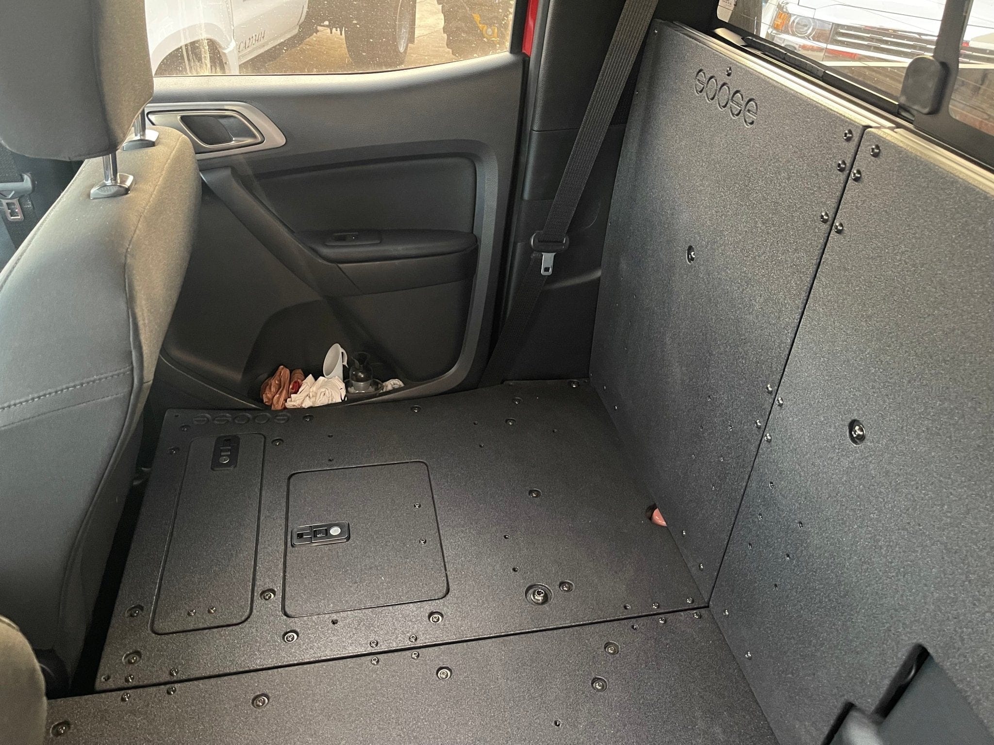 Goose Gear Seat Delete Plate System Include Shipping Ford Ranger 2019-2023 4th Gen. Super Crew - 100% Second Row Seat Delete Plate System