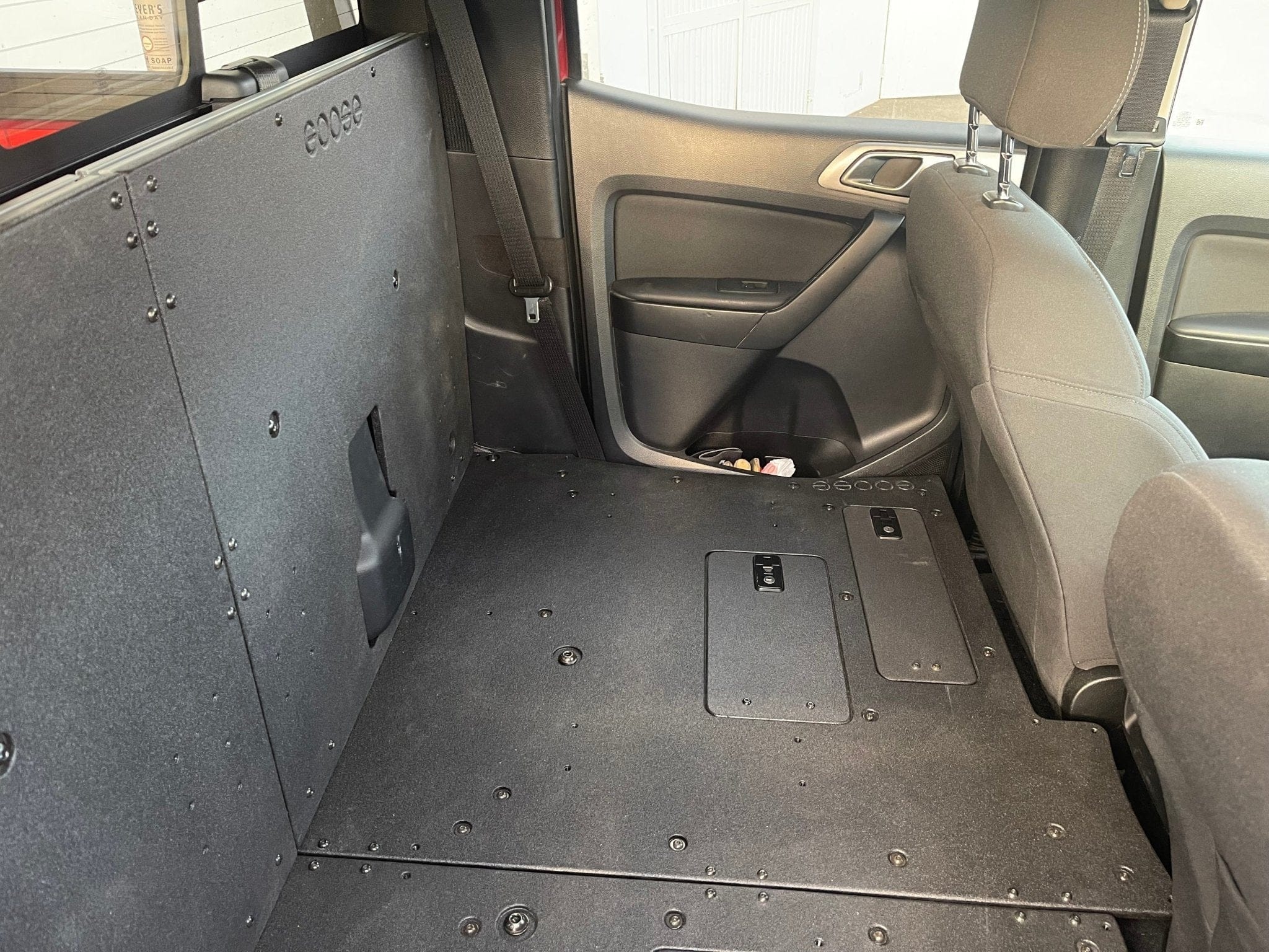 Goose Gear Seat Delete Plate System Include Shipping Ford Ranger 2019-2023 4th Gen. Super Crew - 100% Second Row Seat Delete Plate System