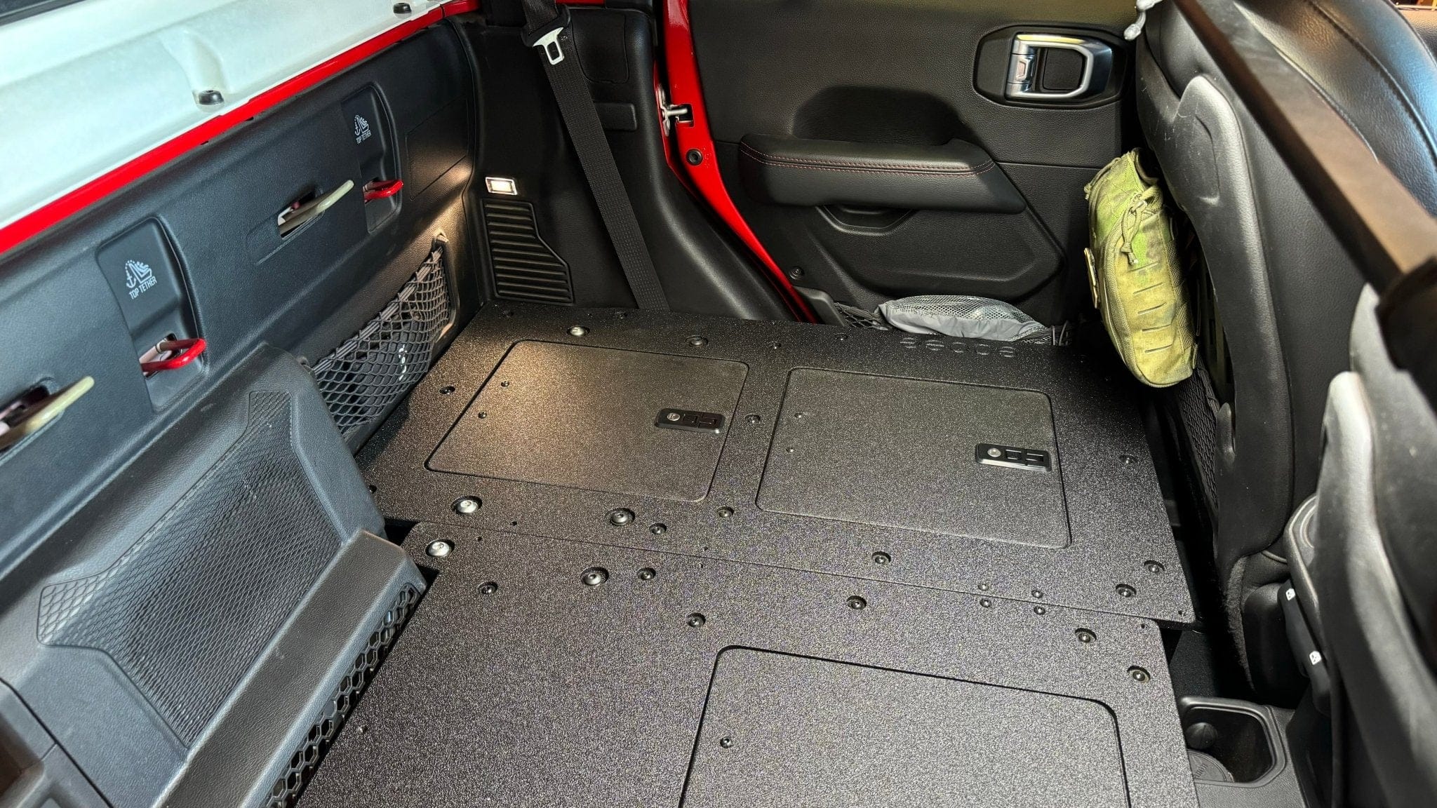 Goose Gear Seat Delete Plate System Jeep Gladiator 2019-Present JT 4 Door - Second Row Seat Delete Plate System - High Platform