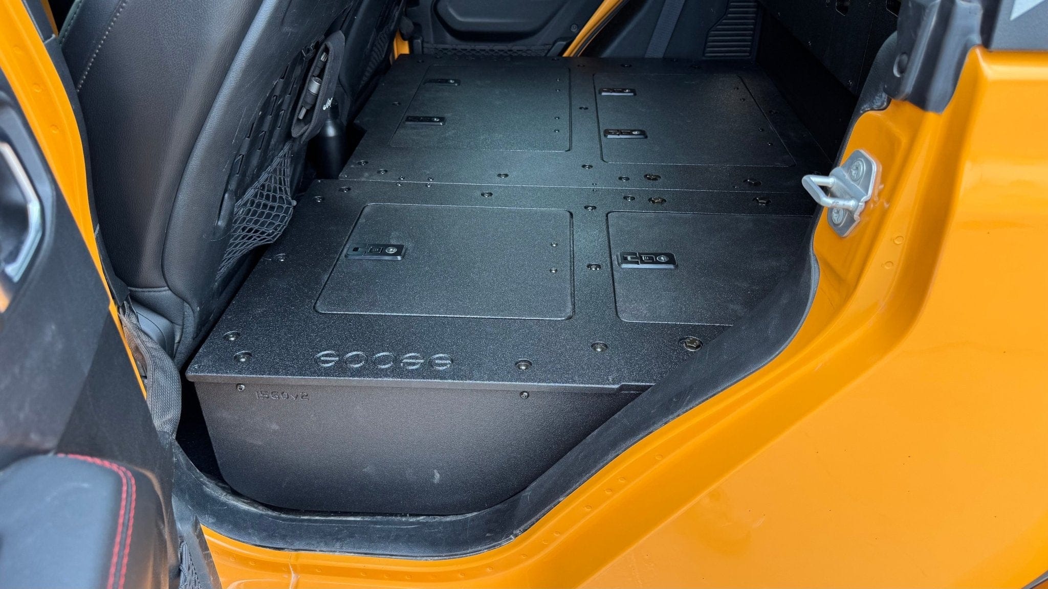 Goose Gear Seat Delete Plate System Jeep Gladiator 2019-Present JT 4 Door - Second Row Seat Delete Plate System - High Platform