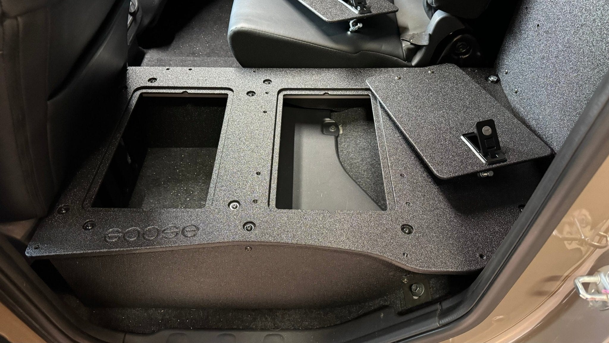 Goose Gear Seat Delete Plate System Nissan - Frontier - Crew Cab - 2021-Present - 3rd Gen - Explore Series - Second Row Seat Delete Plate System