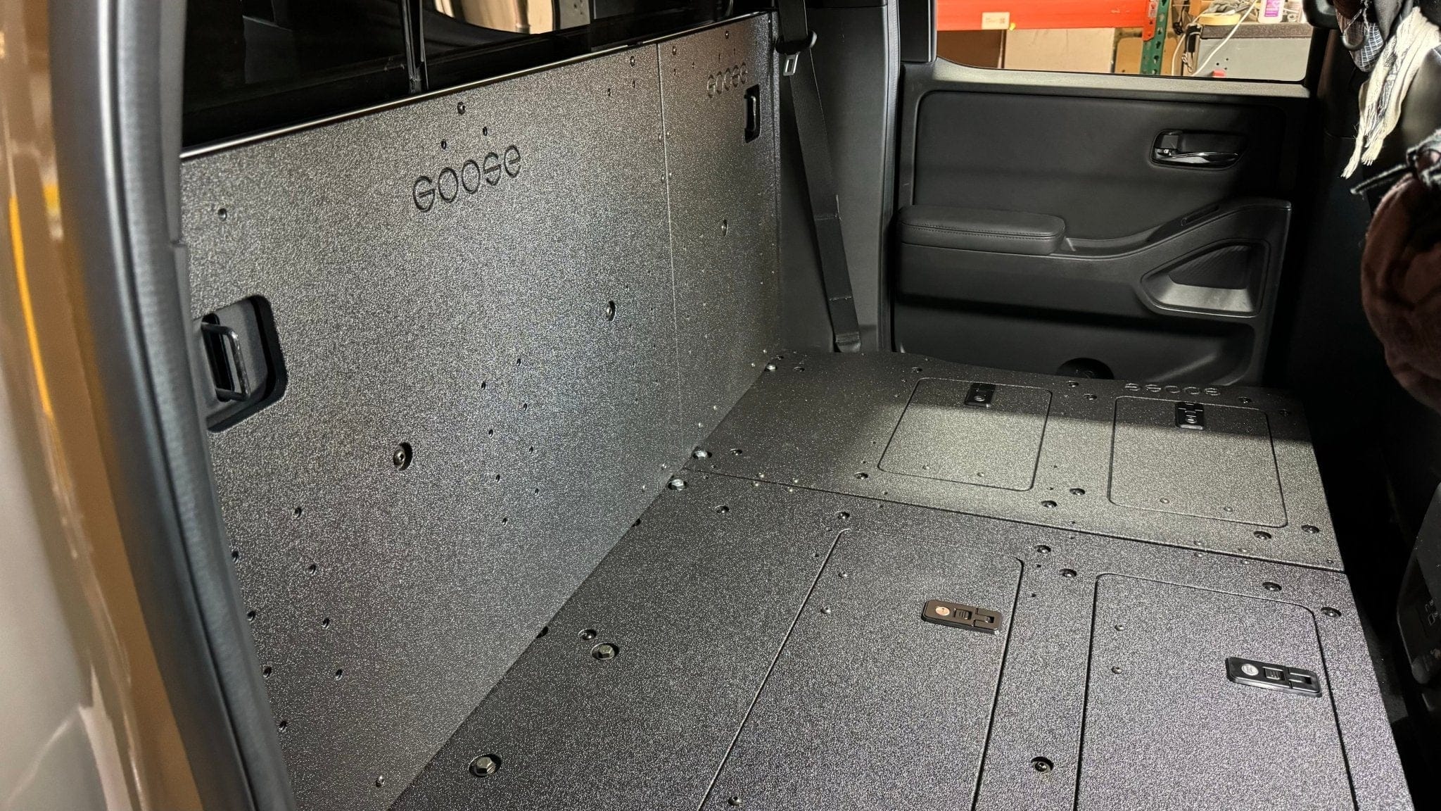 Goose Gear Seat Delete Plate System Nissan - Frontier - Crew Cab - 2021-Present - 3rd Gen - Explore Series - Second Row Seat Delete Plate System