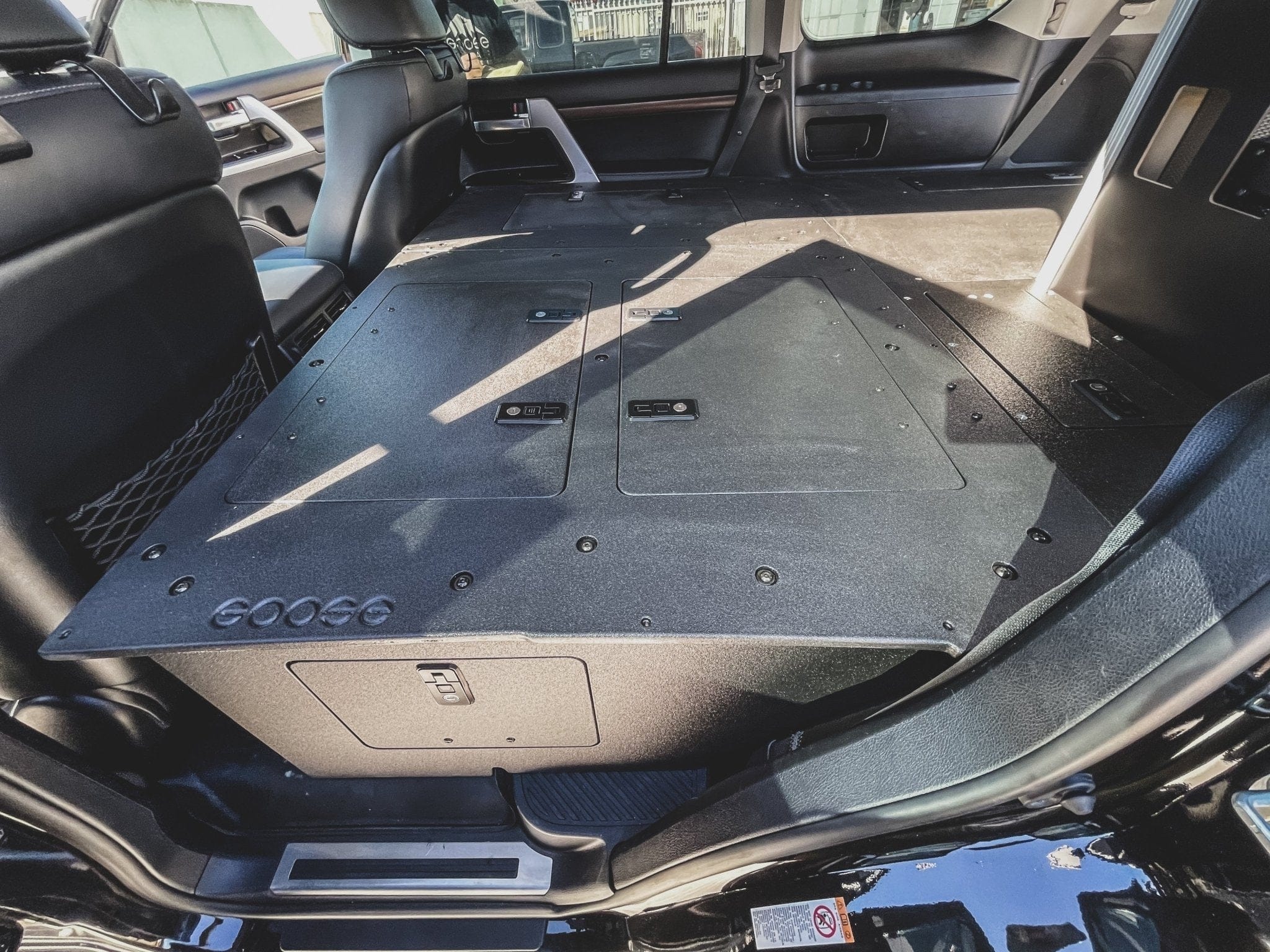 Goose Gear Seat Delete Plate System Toyota Land Cruiser 2008-2021 200 Series - Second Row Seat Delete Plate System - Module Height Platform