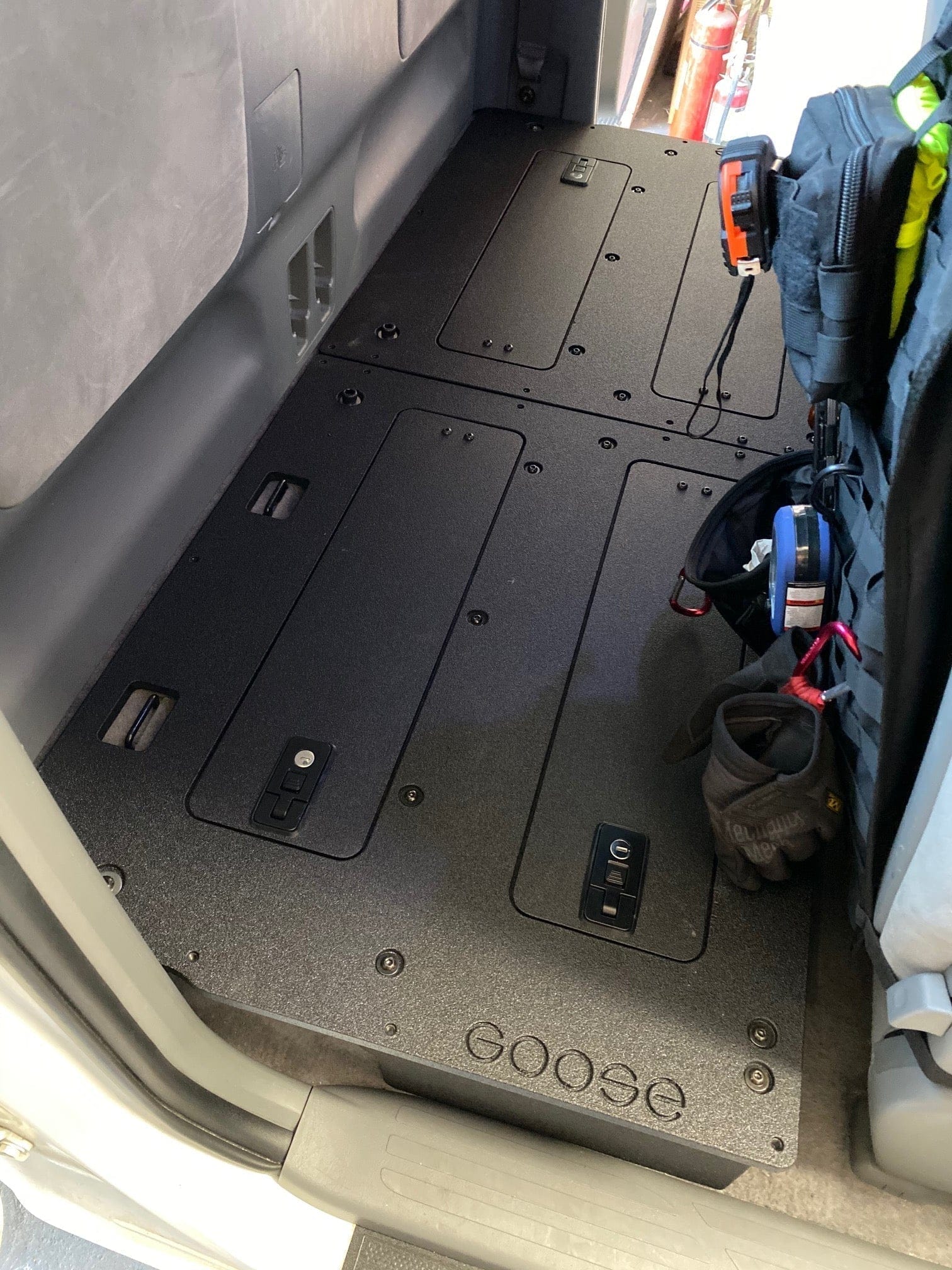 Goose Gear Seat Delete Plate System Toyota Tacoma 2005-2015 2nd Gen. Access Cab - Second Row Seat Delete Plate System