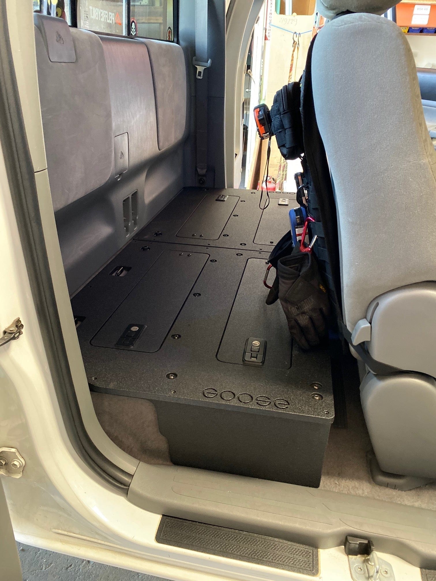 Goose Gear Seat Delete Plate System Toyota Tacoma 2005-2015 2nd Gen. Access Cab - Second Row Seat Delete Plate System