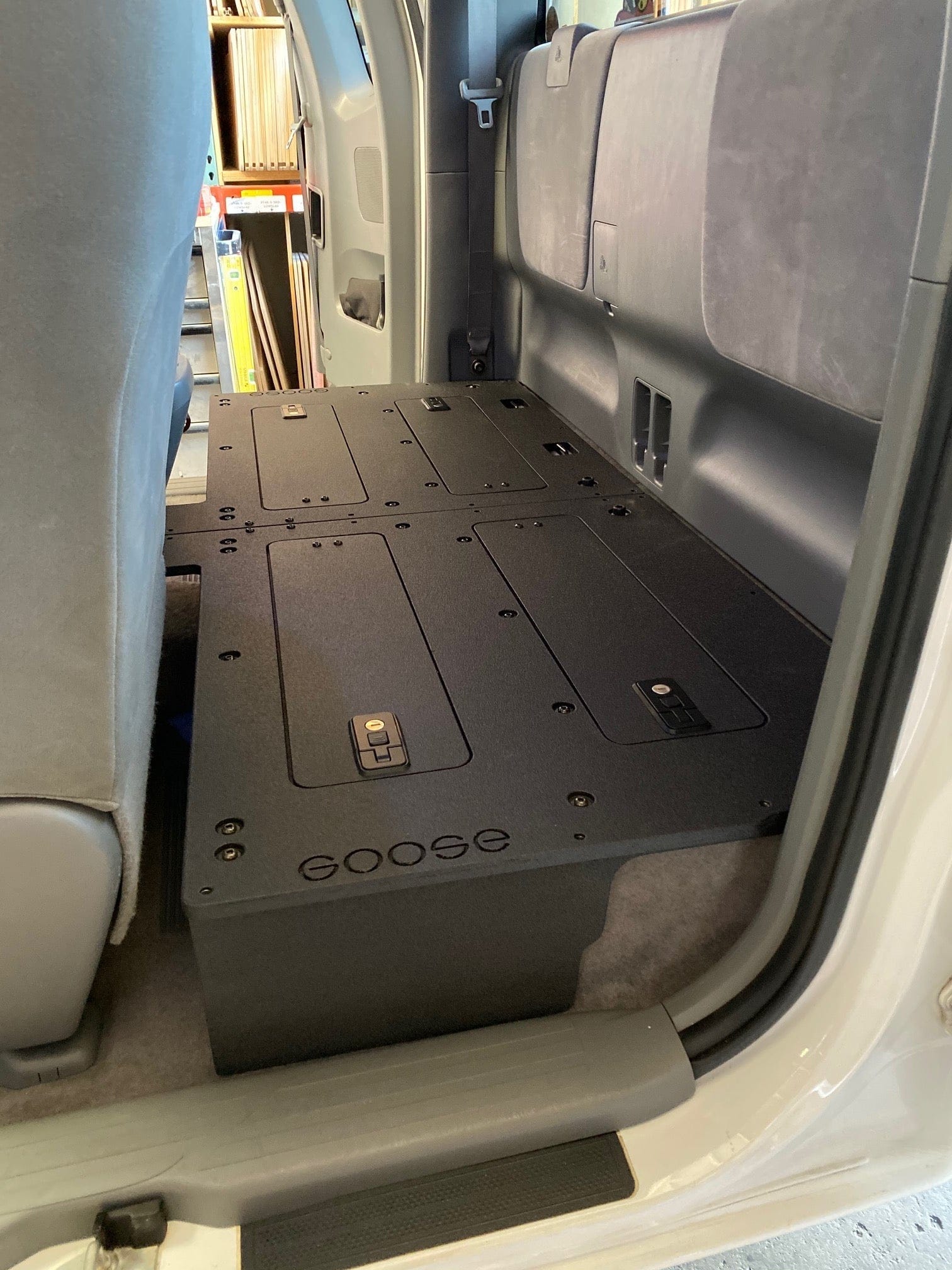 Goose Gear Seat Delete Plate System Toyota Tacoma 2005-2015 2nd Gen. Access Cab - Second Row Seat Delete Plate System