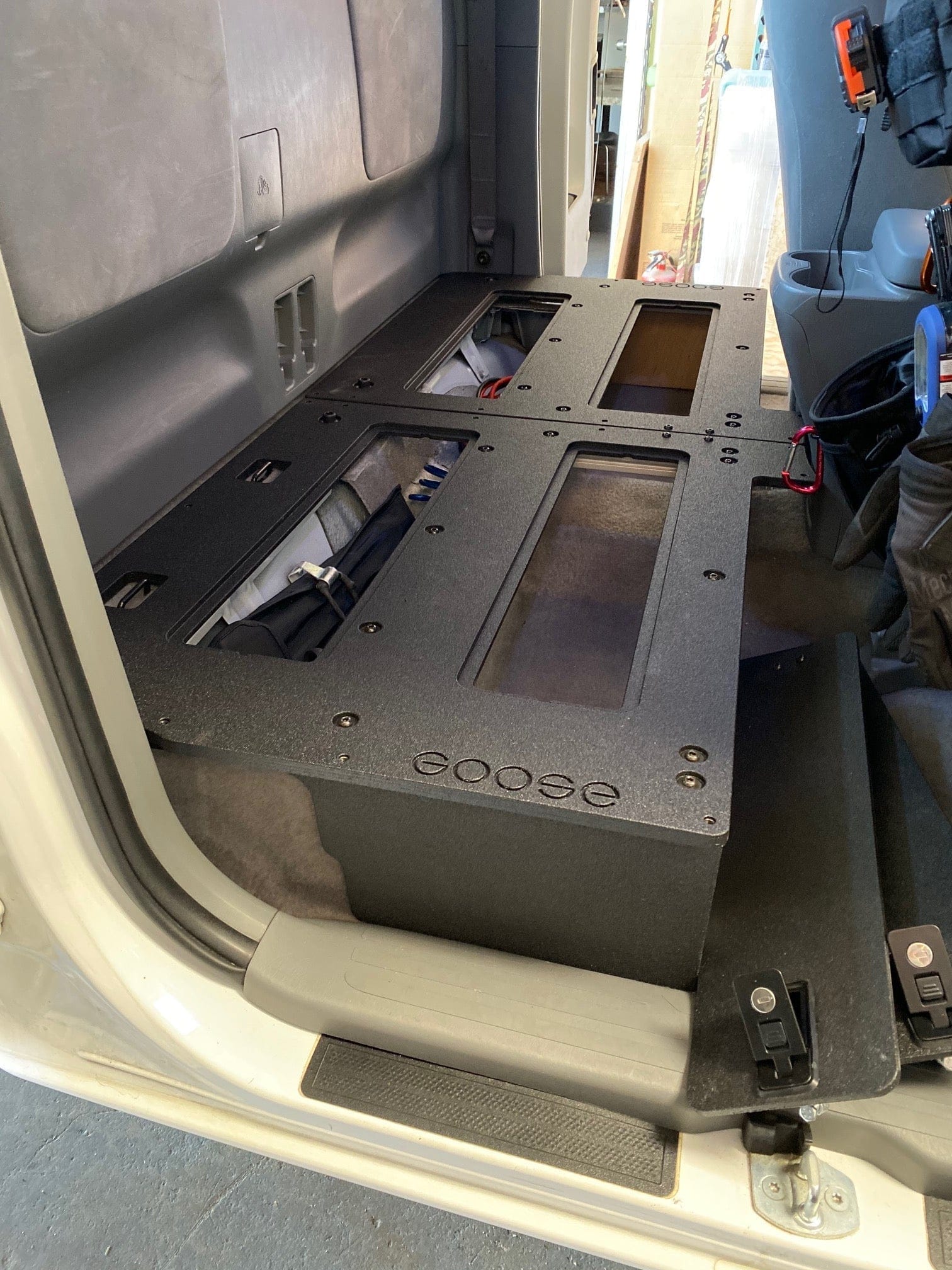 Goose Gear Seat Delete Plate System Toyota Tacoma 2005-2015 2nd Gen. Access Cab - Second Row Seat Delete Plate System