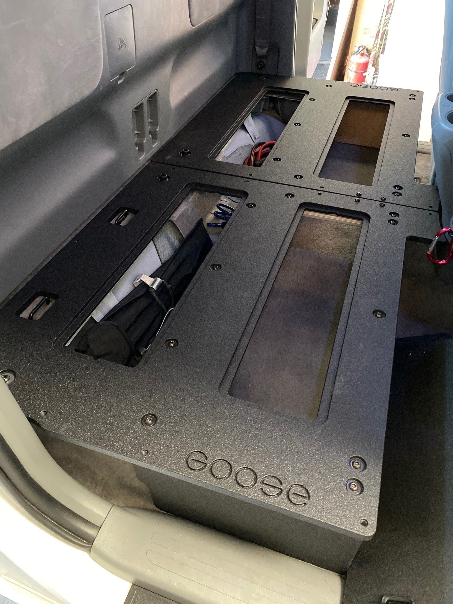 Goose Gear Seat Delete Plate System Toyota Tacoma 2005-2015 2nd Gen. Access Cab - Second Row Seat Delete Plate System