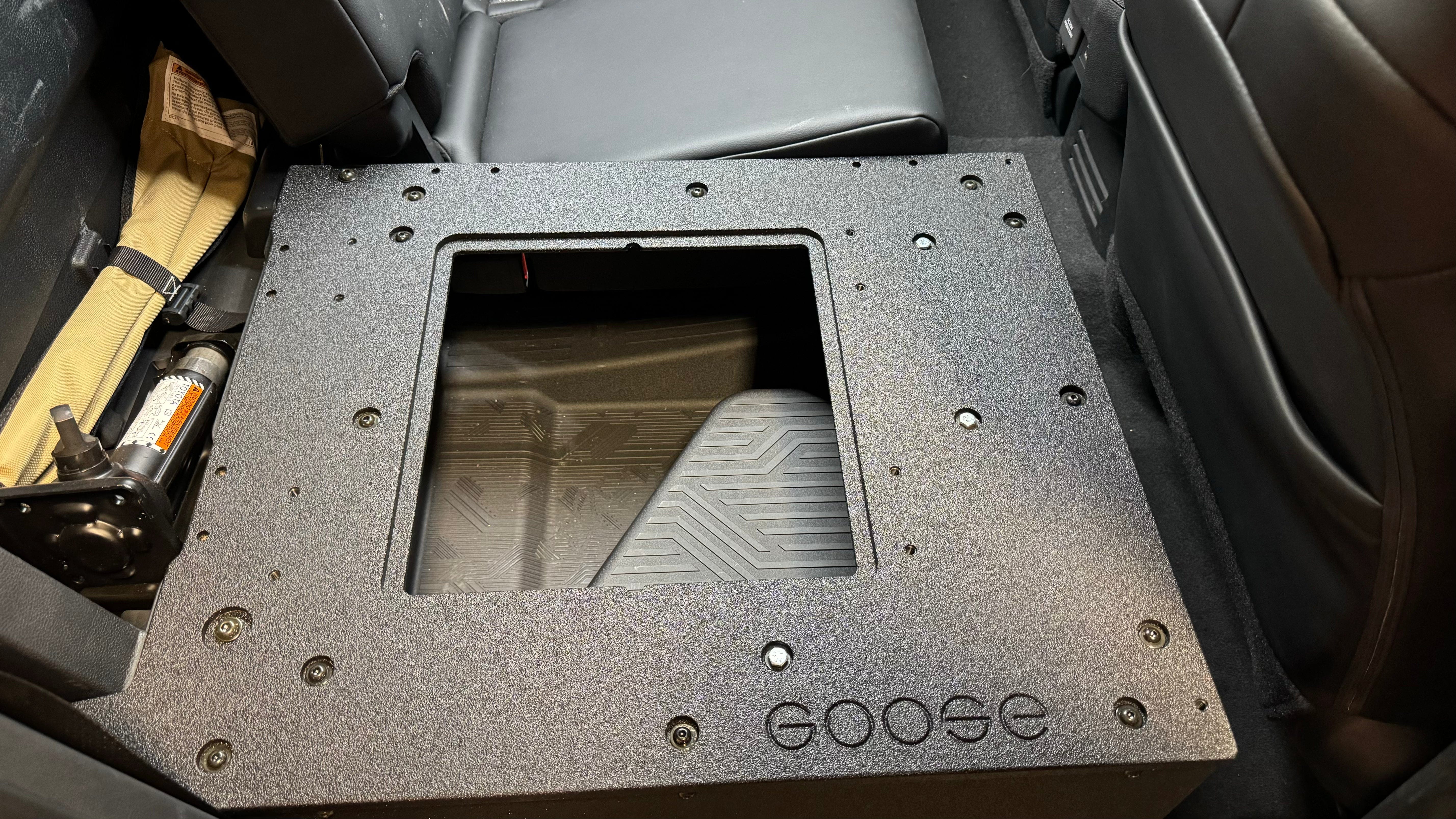 Goose Gear Seat Delete Plate System Toyota Tacoma - 2024-Present - 4th Gen - Non-Hybrid - Double Cab - Explore Series - Seat Delete Plate System - Second Row