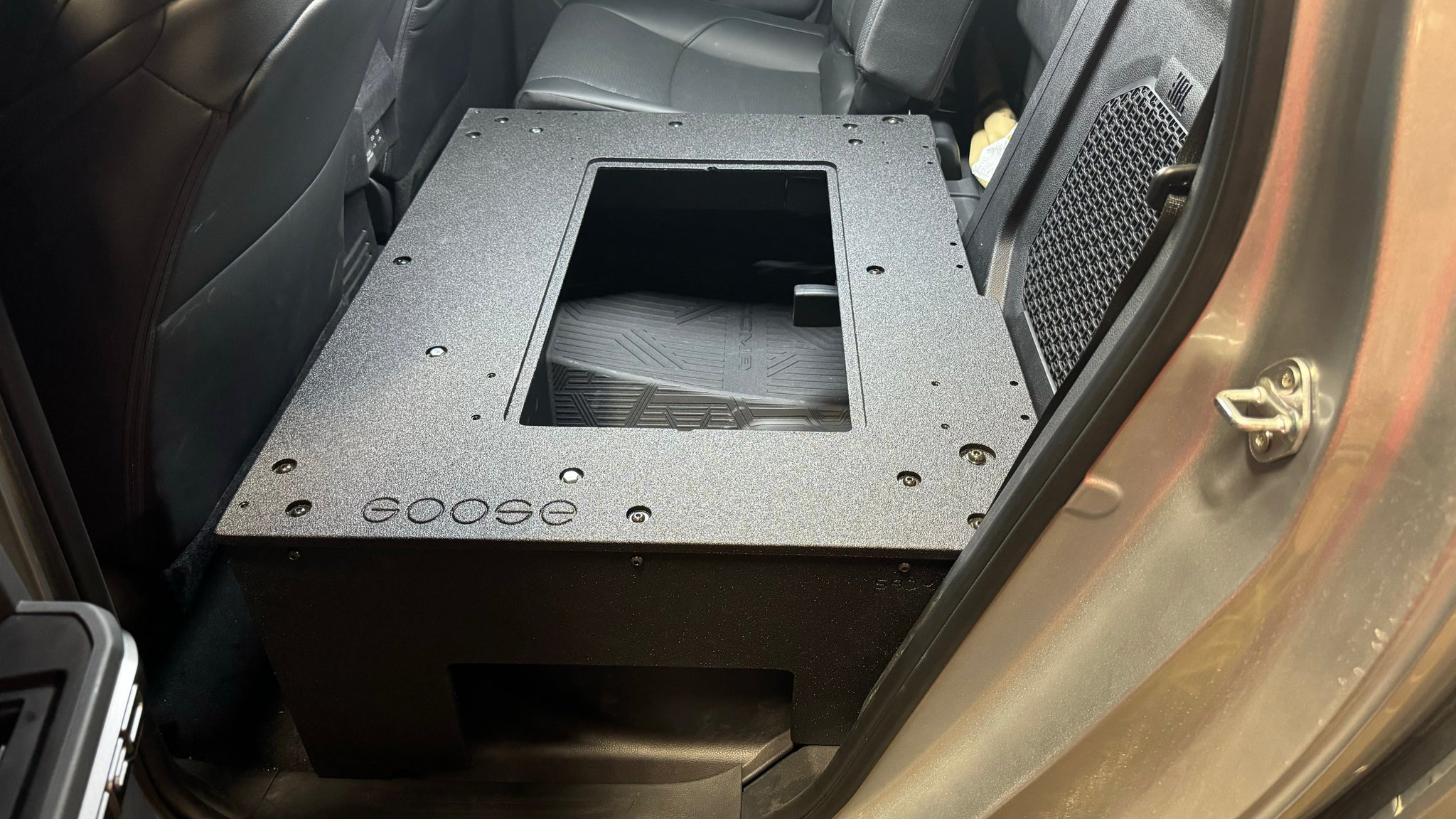 Goose Gear Seat Delete Plate System Toyota Tacoma - 2024-Present - 4th Gen - Non-Hybrid - Double Cab - Explore Series - Seat Delete Plate System - Second Row