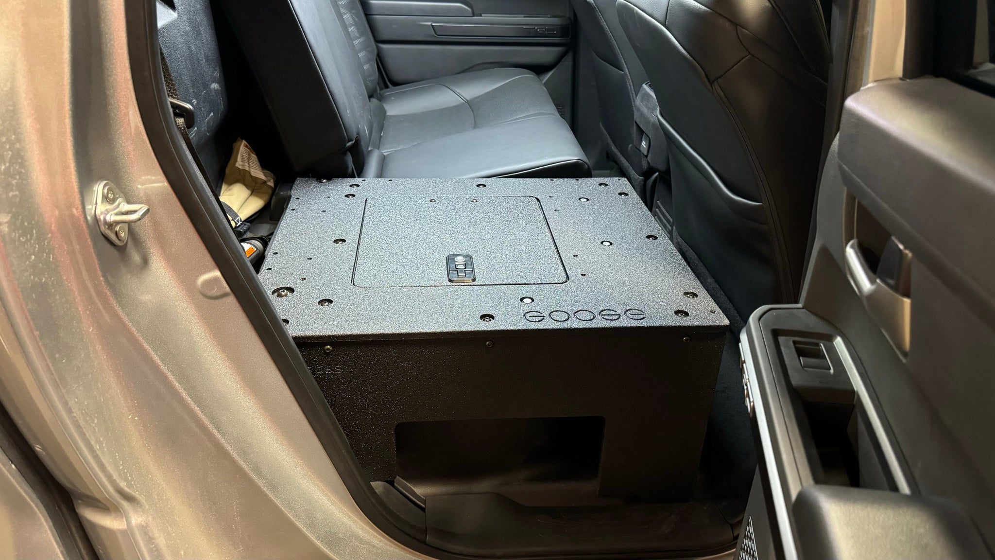 Goose Gear Seat Delete Plate System Toyota Tacoma - 2024-Present - 4th Gen - Non-Hybrid - Double Cab - Explore Series - Seat Delete Plate System - Second Row