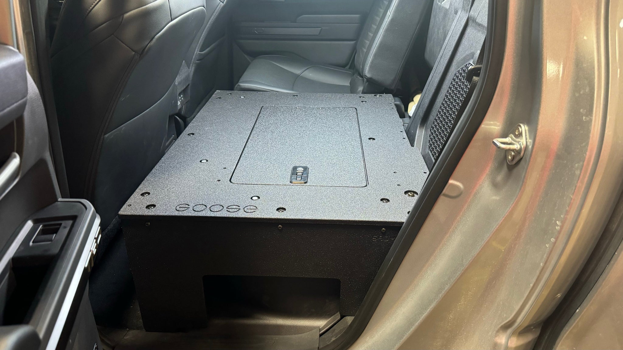 Goose Gear Seat Delete Plate System Toyota Tacoma - 2024-Present - 4th Gen - Non-Hybrid - Double Cab - Explore Series - Seat Delete Plate System - Second Row