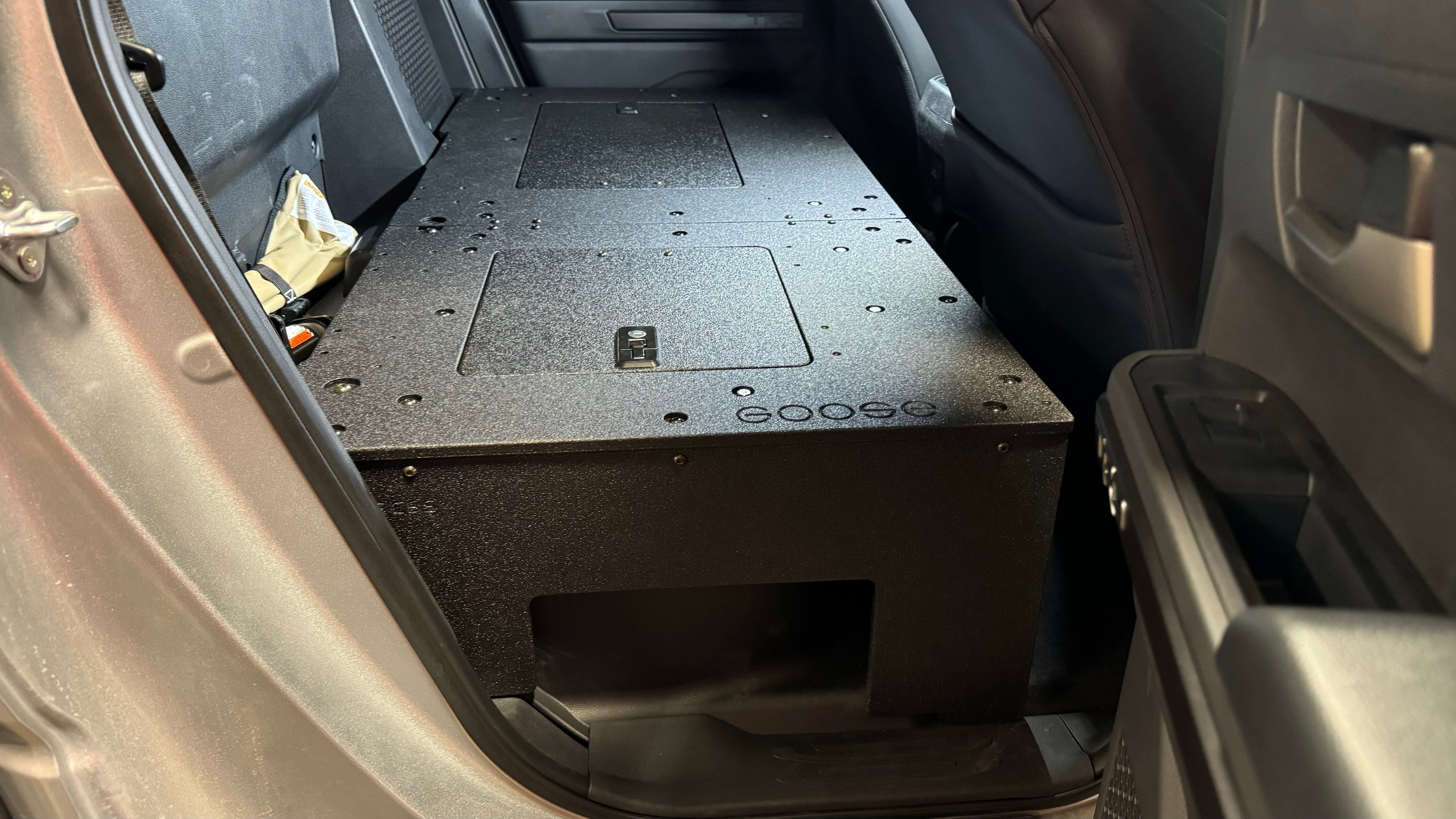 Goose Gear Seat Delete Plate System Toyota Tacoma - 2024-Present - 4th Gen - Non-Hybrid - Double Cab - Explore Series - Seat Delete Plate System - Second Row