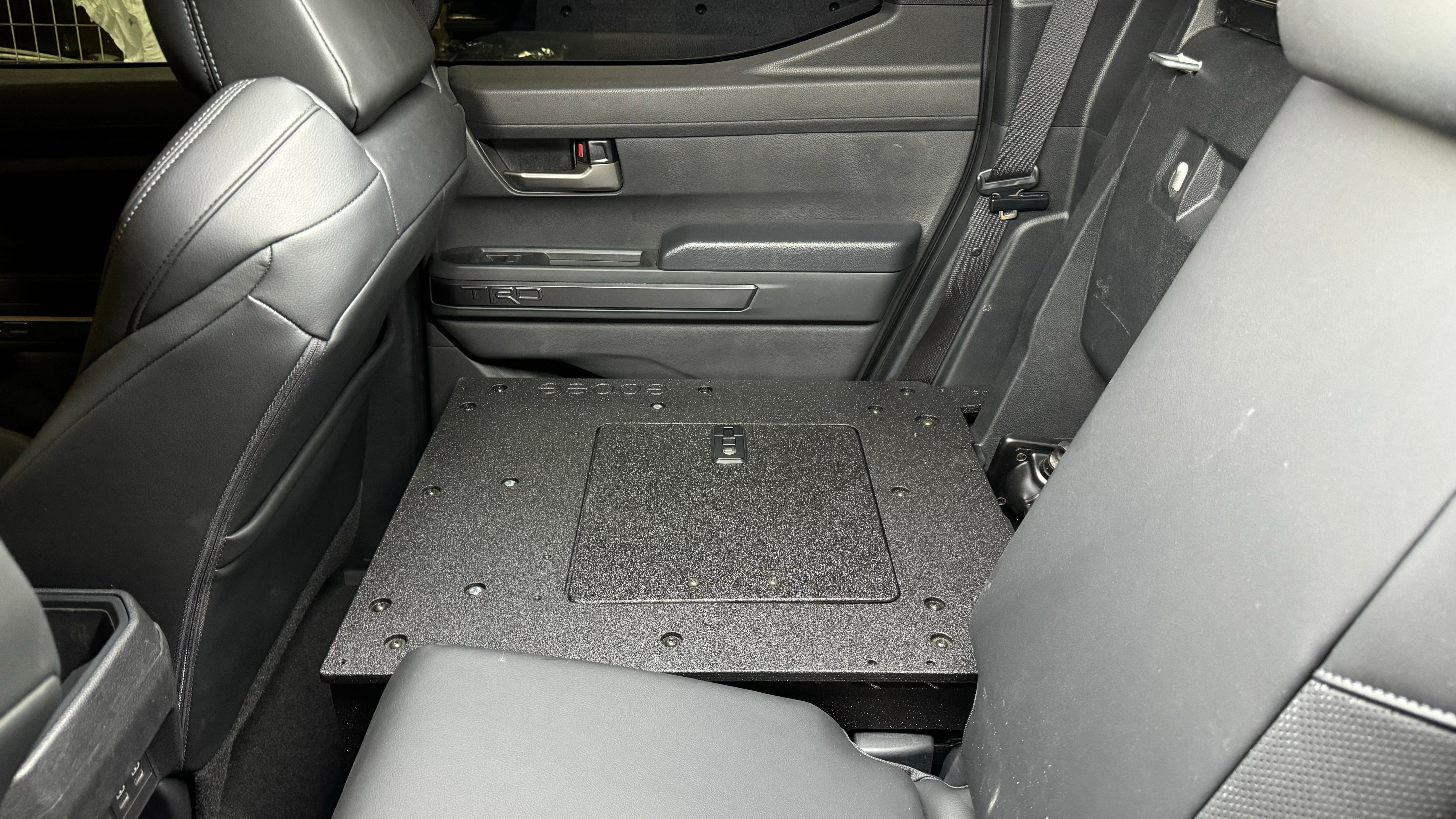 Goose Gear Seat Delete Plate System Toyota Tacoma - 2024-Present - 4th Gen - Non-Hybrid - Double Cab - Explore Series - Seat Delete Plate System - Second Row