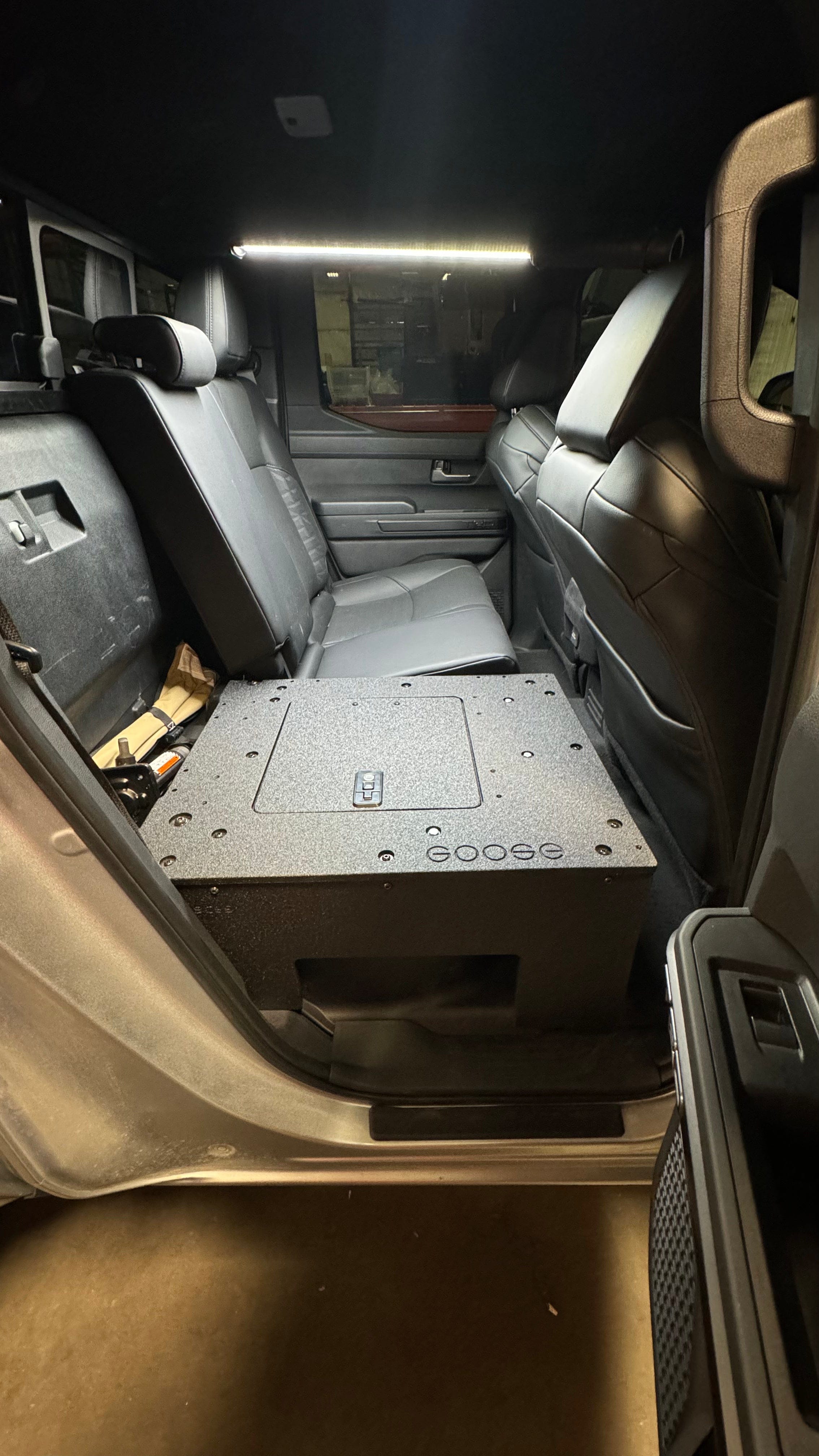 Goose Gear Seat Delete Plate System Toyota Tacoma - 2024-Present - 4th Gen - Non-Hybrid - Double Cab - Explore Series - Seat Delete Plate System - Second Row