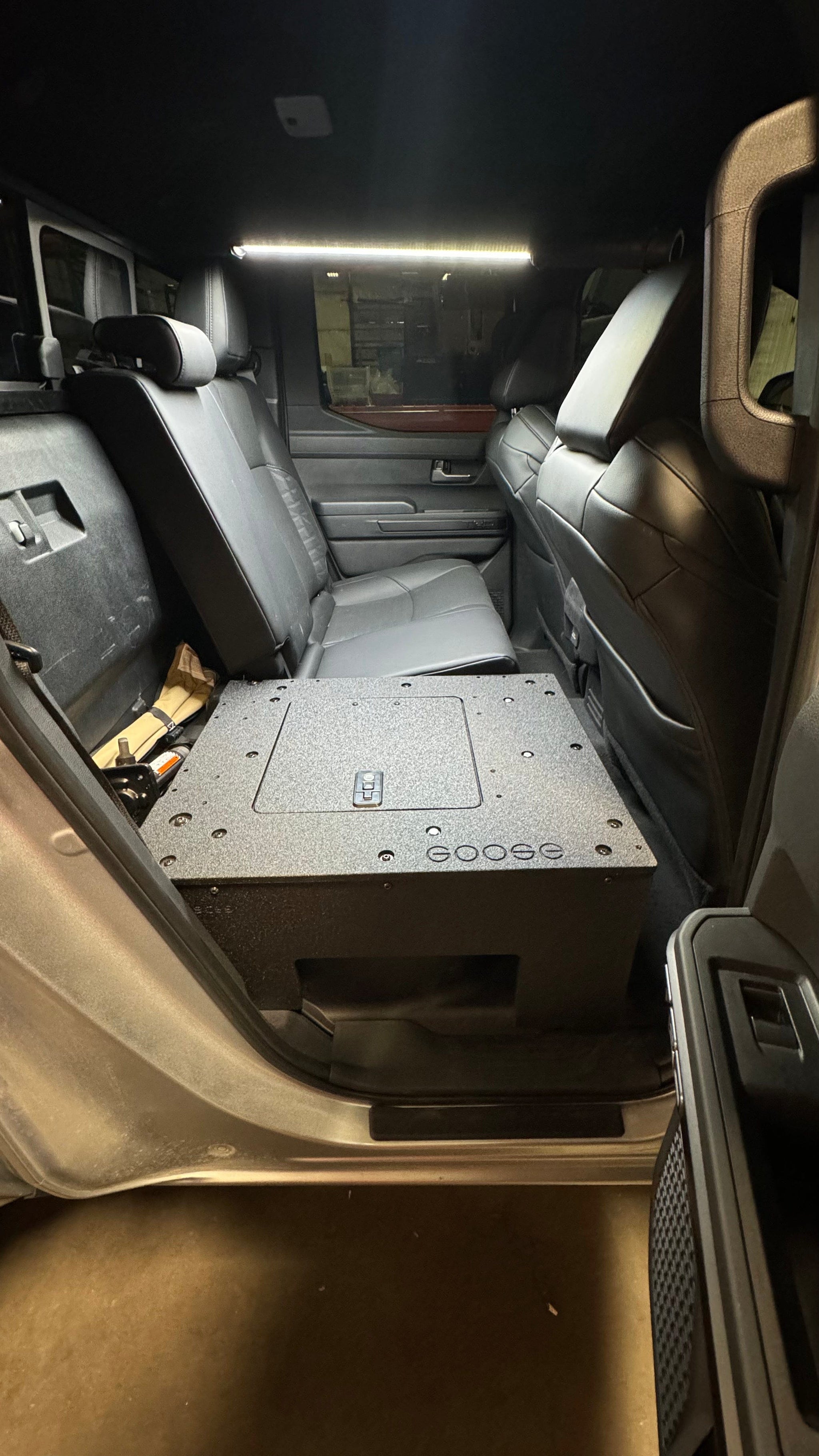 Goose Gear Seat Delete Plate System Toyota Tacoma - 2024-Present - 4th Gen - Non-Hybrid - Double Cab - Explore Series - Seat Delete Plate System - Second Row