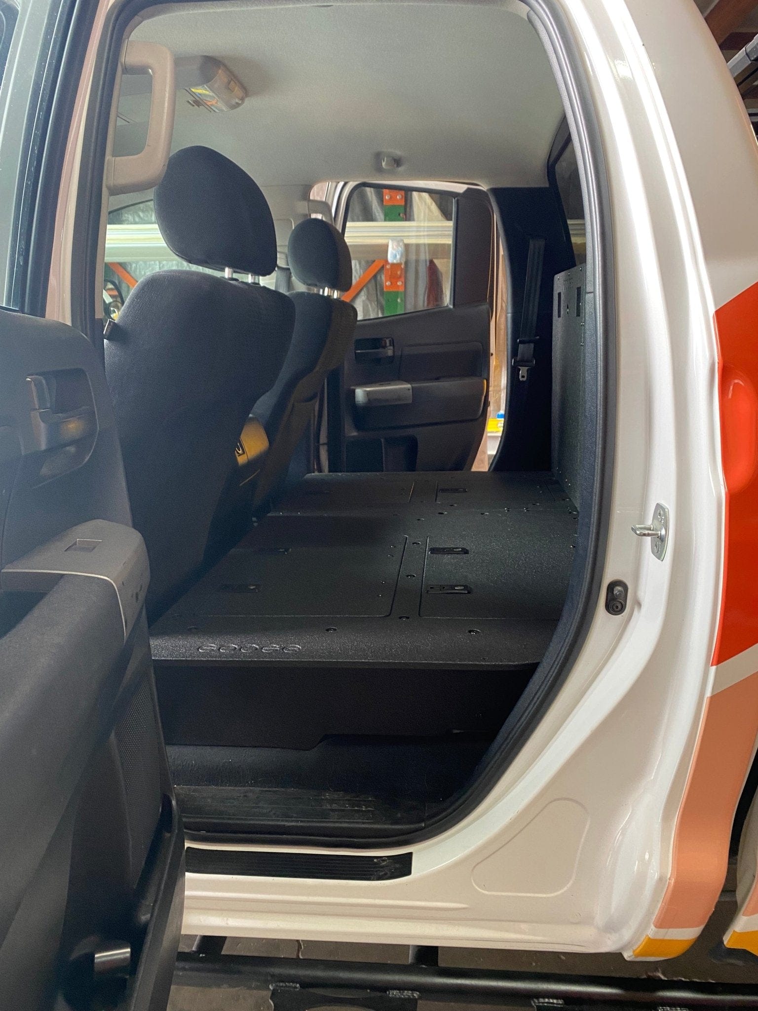 Goose Gear Seat Delete Plate System Toyota Tundra 2007-2013 2nd Gen. Double Cab - Second Row Seat Delete Plate System