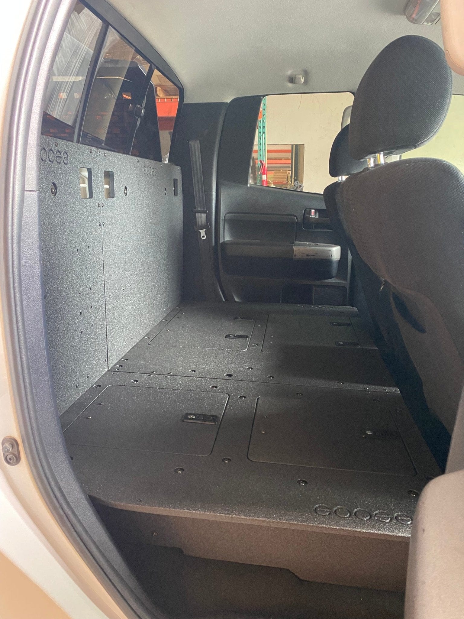 Goose Gear Seat Delete Plate System Toyota Tundra 2007-2013 2nd Gen. Double Cab - Second Row Seat Delete Plate System