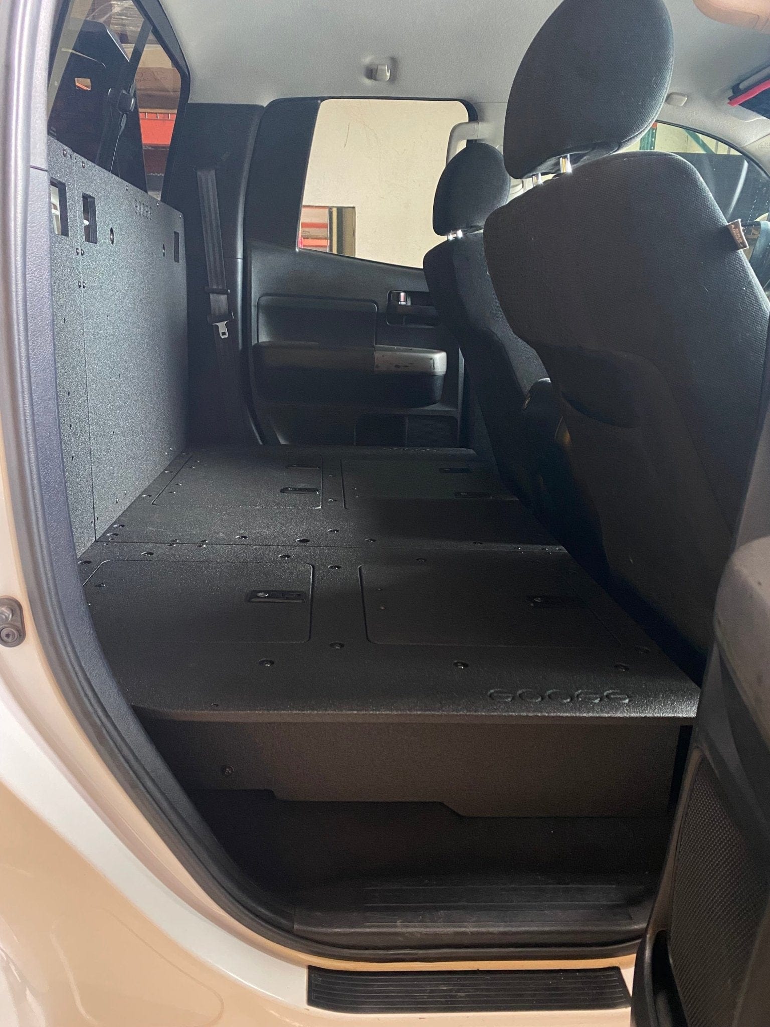 Goose Gear Seat Delete Plate System Toyota Tundra 2007-2013 2nd Gen. Double Cab - Second Row Seat Delete Plate System