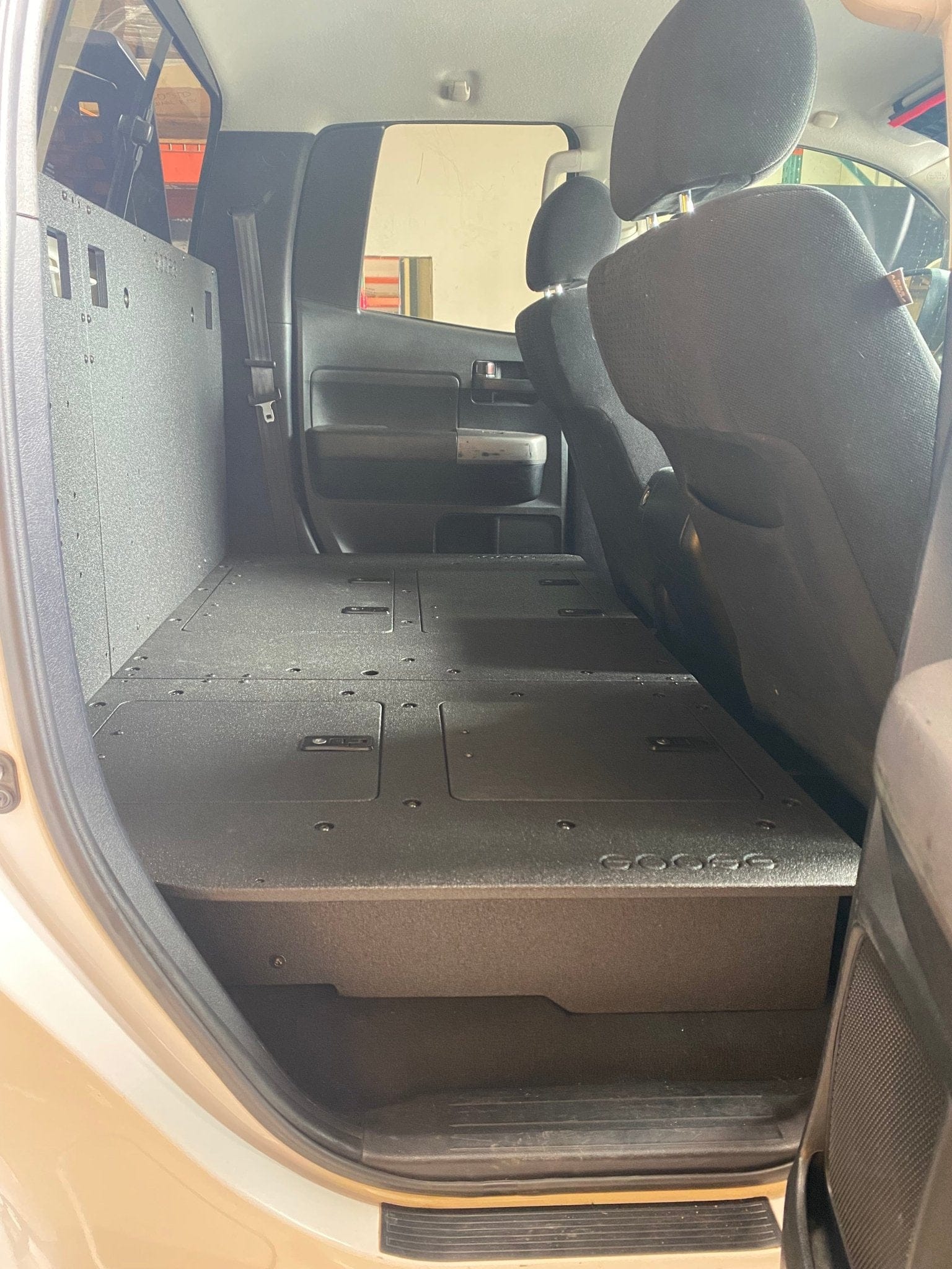 Goose Gear Seat Delete Plate System Toyota Tundra 2007-2013 2nd Gen. Double Cab - Second Row Seat Delete Plate System