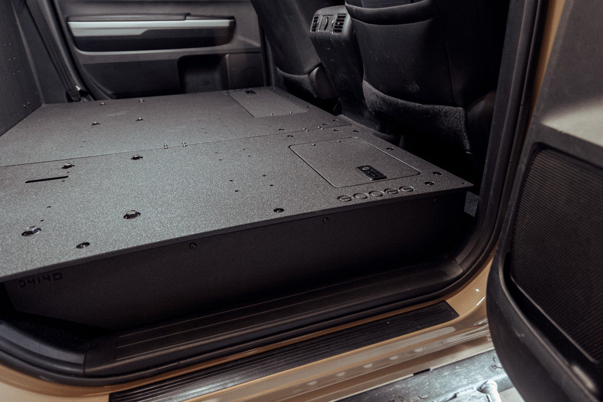 Goose Gear Seat Delete Plate System Toyota Tundra 2014-2021 2.5 Gen. CrewMax - Second Row Seat Delete Plate System