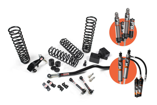 JKS Manufacturing 2007-2018 Jeep Wrangler JK J-Venture Suspension 2 Door 2.5 Inch Lift Kit w/ Fox 2.5 Performance Elite Series R/R DSC Shocks 4WD JSPEC