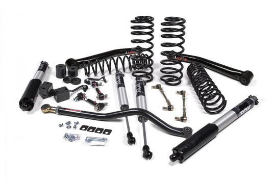 JKS Manufacturing 2018-2024 Jeep Wrangler JL 1.5 Inch Suspension Lift Kit 1 Inch Rear Coil Spring w/ J-link arms Fox 2.5 Performance Series Shocks JSPEC