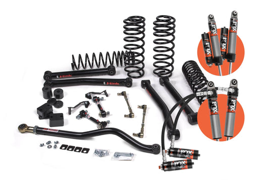 JKS Manufacturing 2018-2024 Jeep Wrangler JL J-Konnect 3.5 Inch Lift Kit 4 Door w/JSpec Shocks HD Rate Coils JSPEC