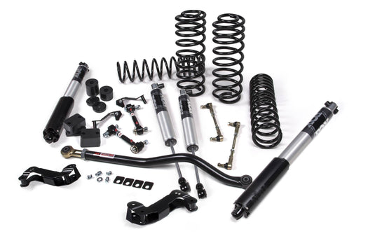 JKS Manufacturing 2018-2024 Jeep Wrangler JL J-Kontrol 3 Inch Lift Kit 2 Door w/Fox 2.5 Performance Series Shocks Standard Rate Coils JSPEC