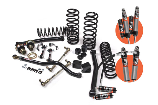 JKS Manufacturing 2018-2024 Jeep Wrangler JL J-Lander 3.5 Inch Lift Kit 4 Door w/Fox 2.5 Performance Elite Shocks HD Rate Coils JSPEC