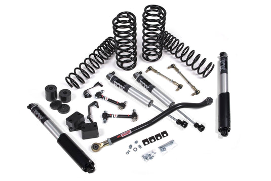 JKS Manufacturing 2018-2024 Jeep Wrangler JL J-Venture 2.5 Inch Lift Kit 4 Door w/Fox 2.5 Performance Series Shocks Standard Rate Coils JSPEC