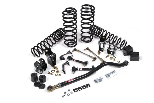 JKS Manufacturing 2018-2024 Jeep Wrangler JL J-Venture 2.5 Inch Lift Kit 4 Door w/Shock Extension Brackets HD Rate Coils JSPEC