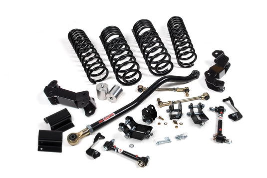JKS Manufacturing 2020-2023 Jeep Gladiator JT 4WD 3-3.5 Inch J-Kontrol Suspension Lift Kit 1.5-2 Inch Rear non-Mohave w/ Shock Extension Brackets JSPEC