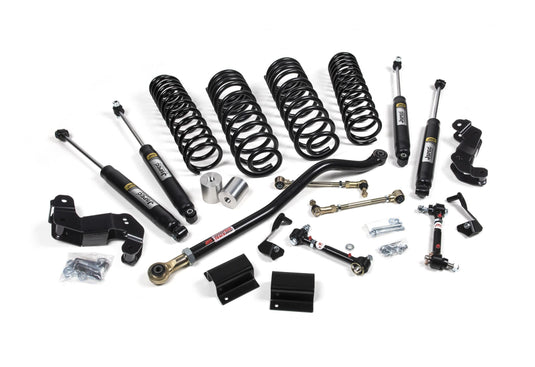JKS Manufacturing 2020-2023 Jeep Gladiator JT 4WD 3-3.5 Inch J-Kontrol Suspension Lift Kit 1.5-2 Inch Rear w/ J-Spec Shocks JSPEC