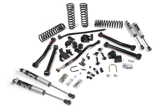 JKS Manufacturing 21-24 Jeep Wrangler JL 4xe 4 Door 2 Inch J-Konnect Suspension Lift Kit w/ Fox 2.0 Performance Series Shocks JSPEC