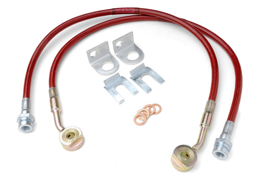 JKS Manufacturing Extended Brake Line Kit Front Wrangler TJ and LJ Grand Cherokee ZJ JKS Manufacturing