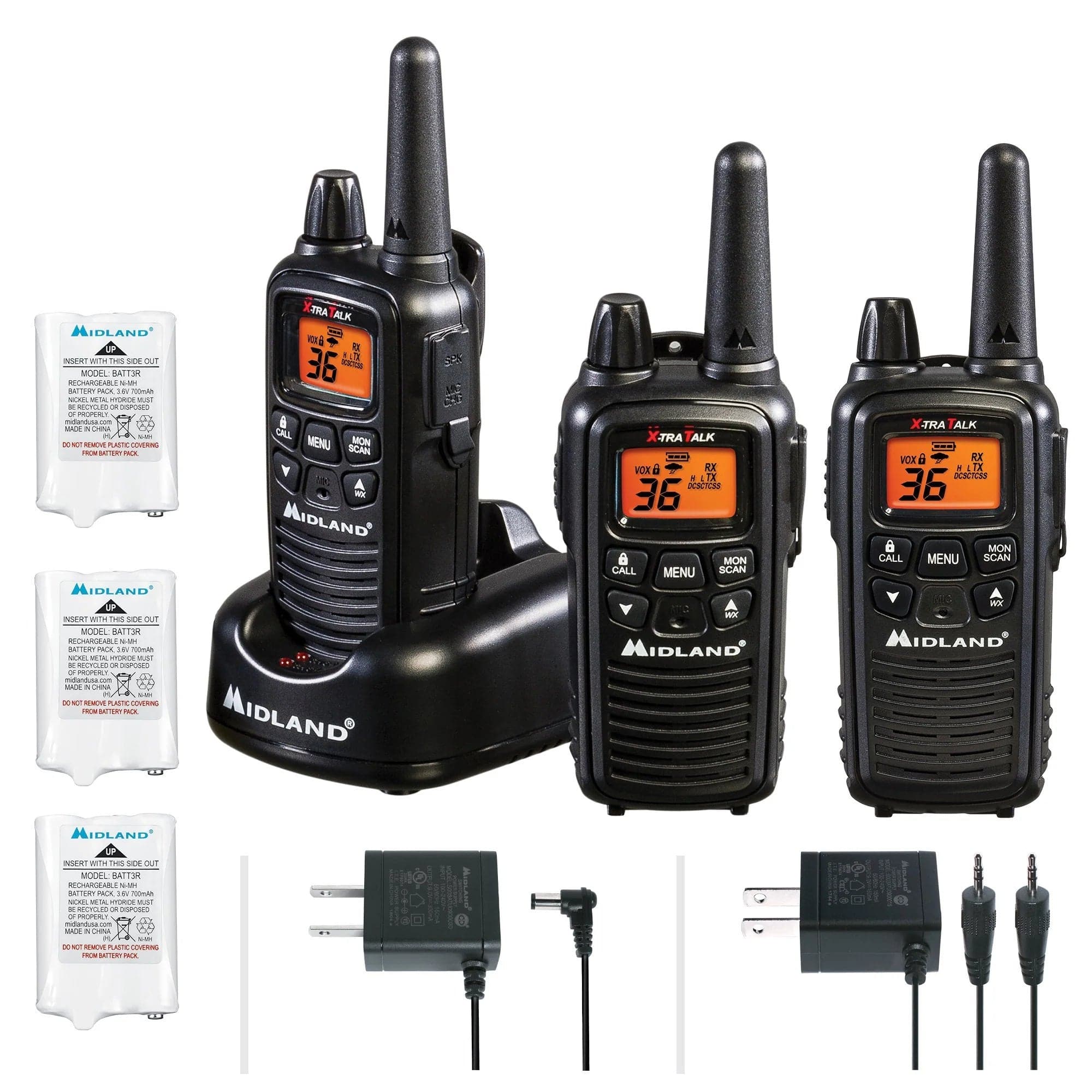 Midland Communications Midland LXT633VP3 Two-Way Radio - Three Pack