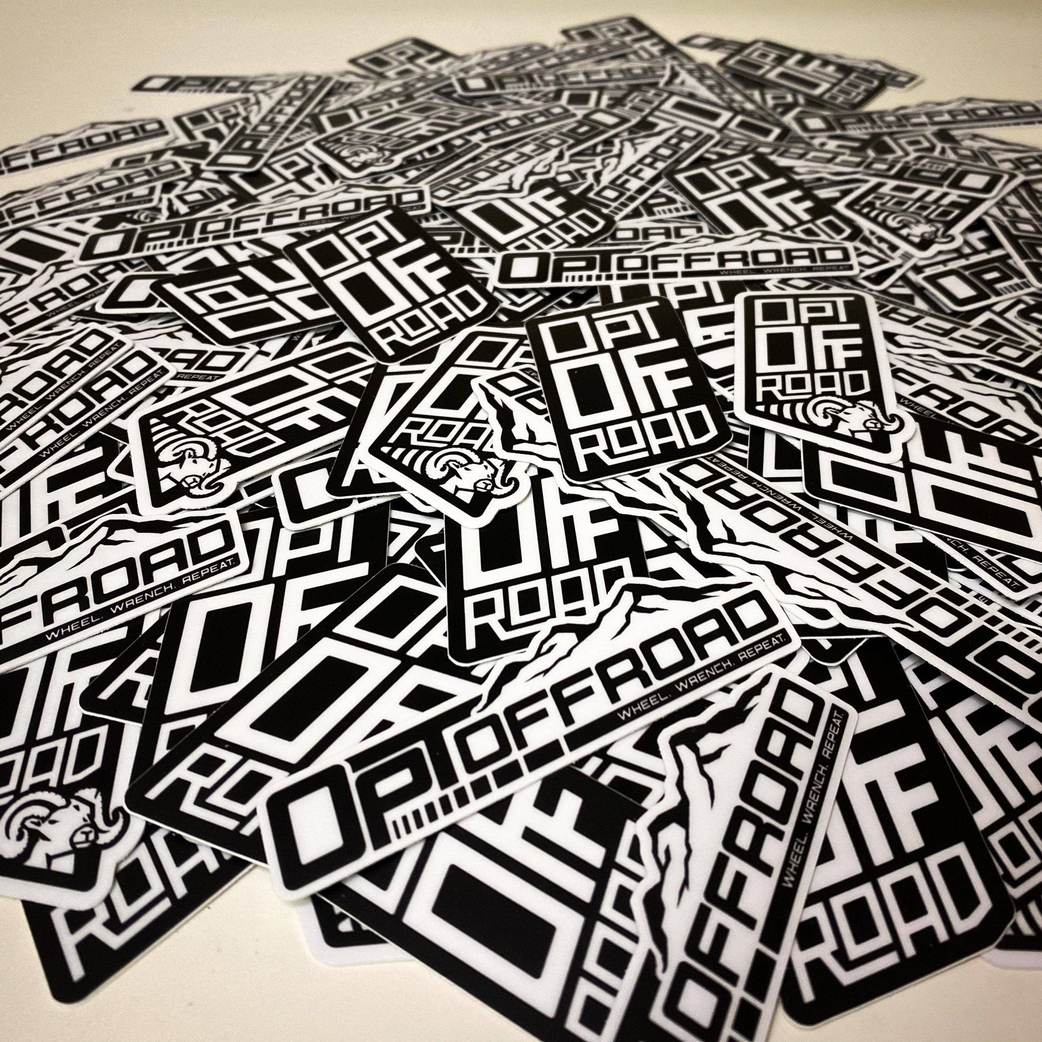 Opt Offroad Merch Small Slap Stickers