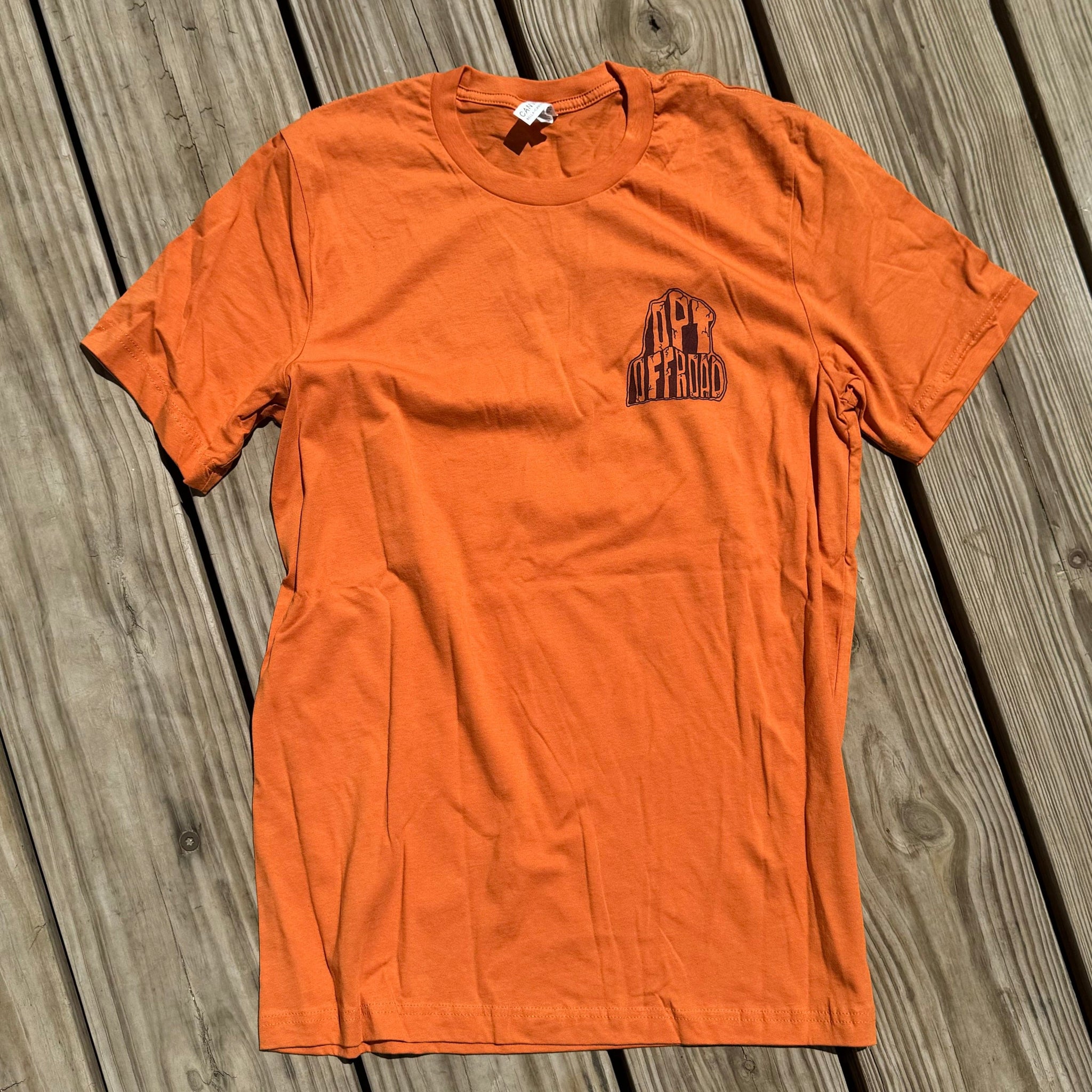 Opt Offroad Merch Stay Strapped T-Shirt (Tan or Orange)