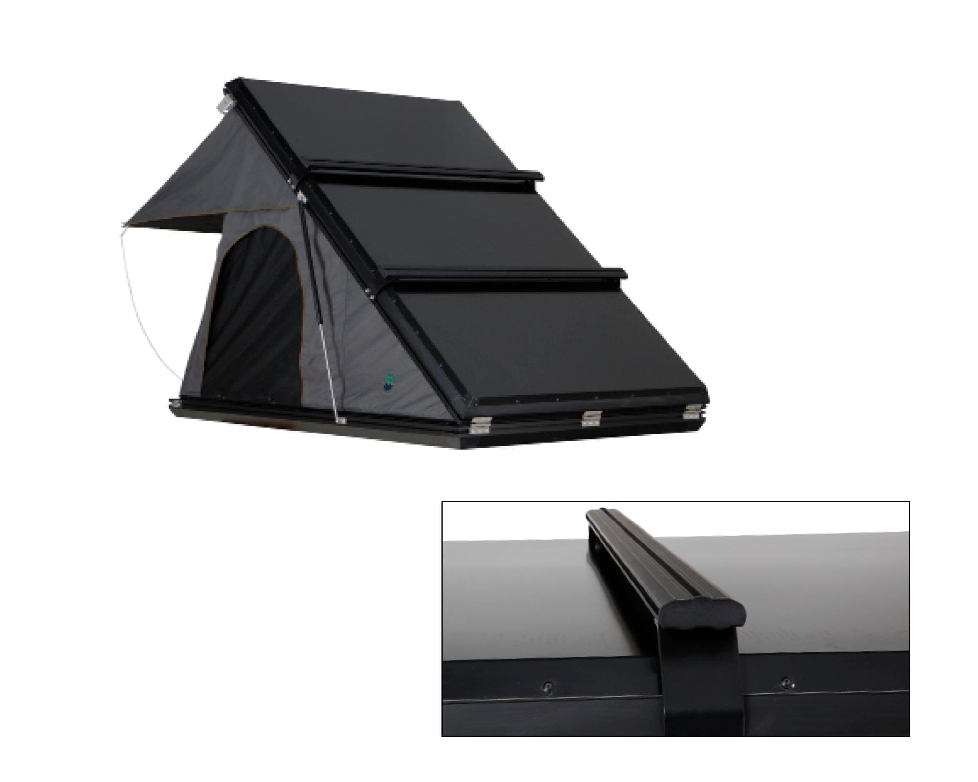 Overland Vehicle Systems 18099901 Mamba 3 Roof Top Tent - Clam Shell Roof Top Tent Overland Vehicle Systems