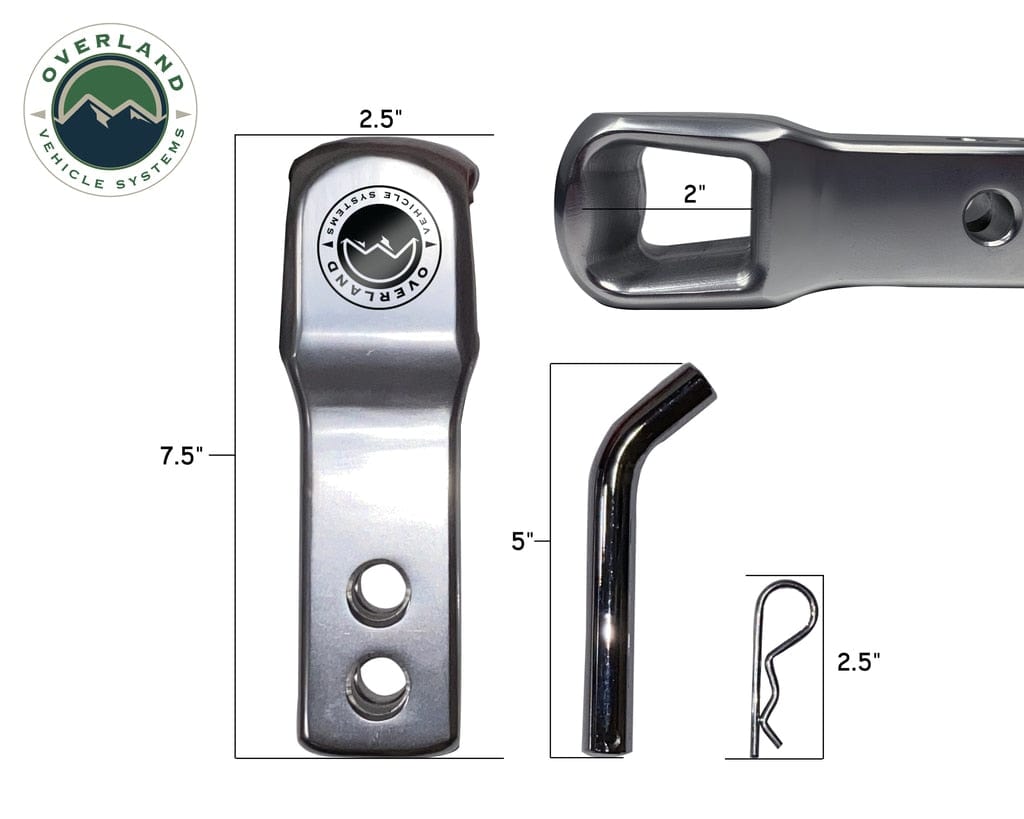 Overland Vehicle Systems Aluminum Receiver Hitch Mount - Durable and Efficient Overland Vehicle Systems