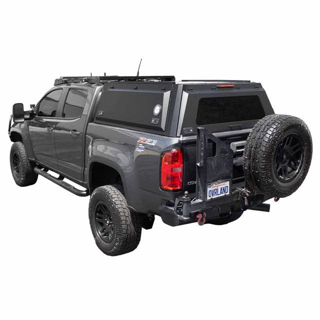 Overland Vehicle Systems Bed Cap Expedition Truck Cap W/Full Wing Doors, Front and Rear Windows and 3rd Brake Light - Tacoma, Tundra, Gladiator, Ranger, F150, F250/350, GM 1500-2500, Colorado, Ram 1500+2500