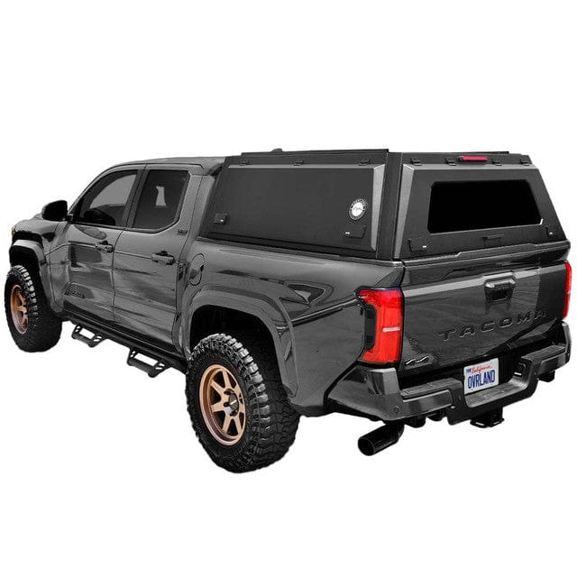 Overland Vehicle Systems Bed Cap Expedition Truck Cap W/Full Wing Doors, Front and Rear Windows and 3rd Brake Light - Tacoma, Tundra, Gladiator, Ranger, F150, F250/350, GM 1500-2500, Colorado, Ram 1500+2500