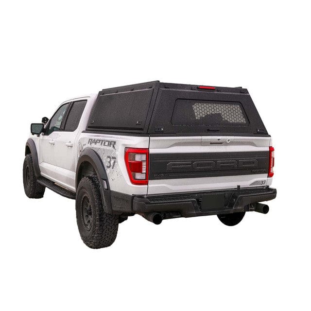 Overland Vehicle Systems Bed Cap Expedition Truck Cap W/Full Wing Doors, Front and Rear Windows and 3rd Brake Light - Tacoma, Tundra, Gladiator, Ranger, F150, F250/350, GM 1500-2500, Colorado, Ram 1500+2500