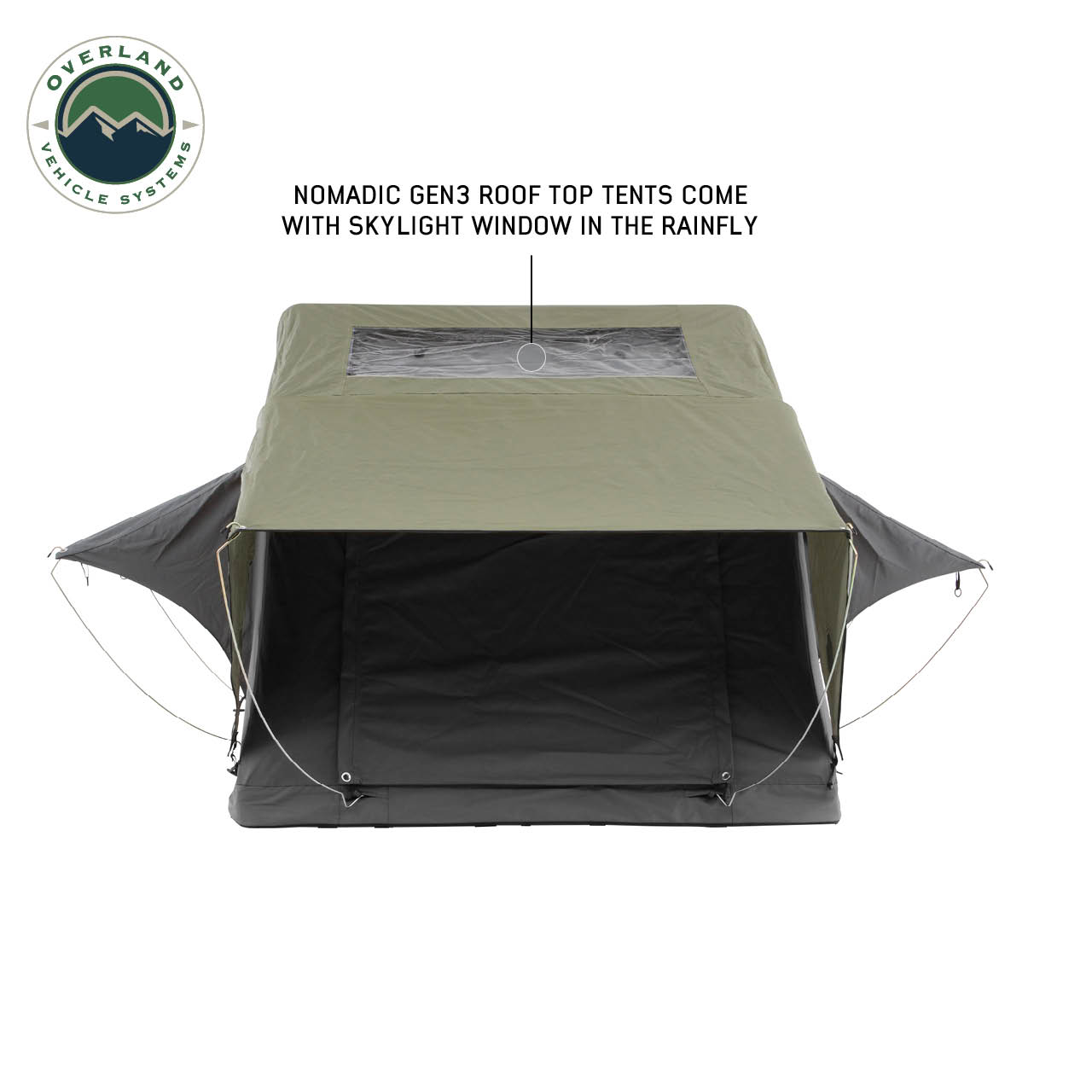 Overland Vehicle Systems Best Roof Top Tent 3 Person Nomadic 3 Ext. Roof Top Tent Overland Vehicle Systems