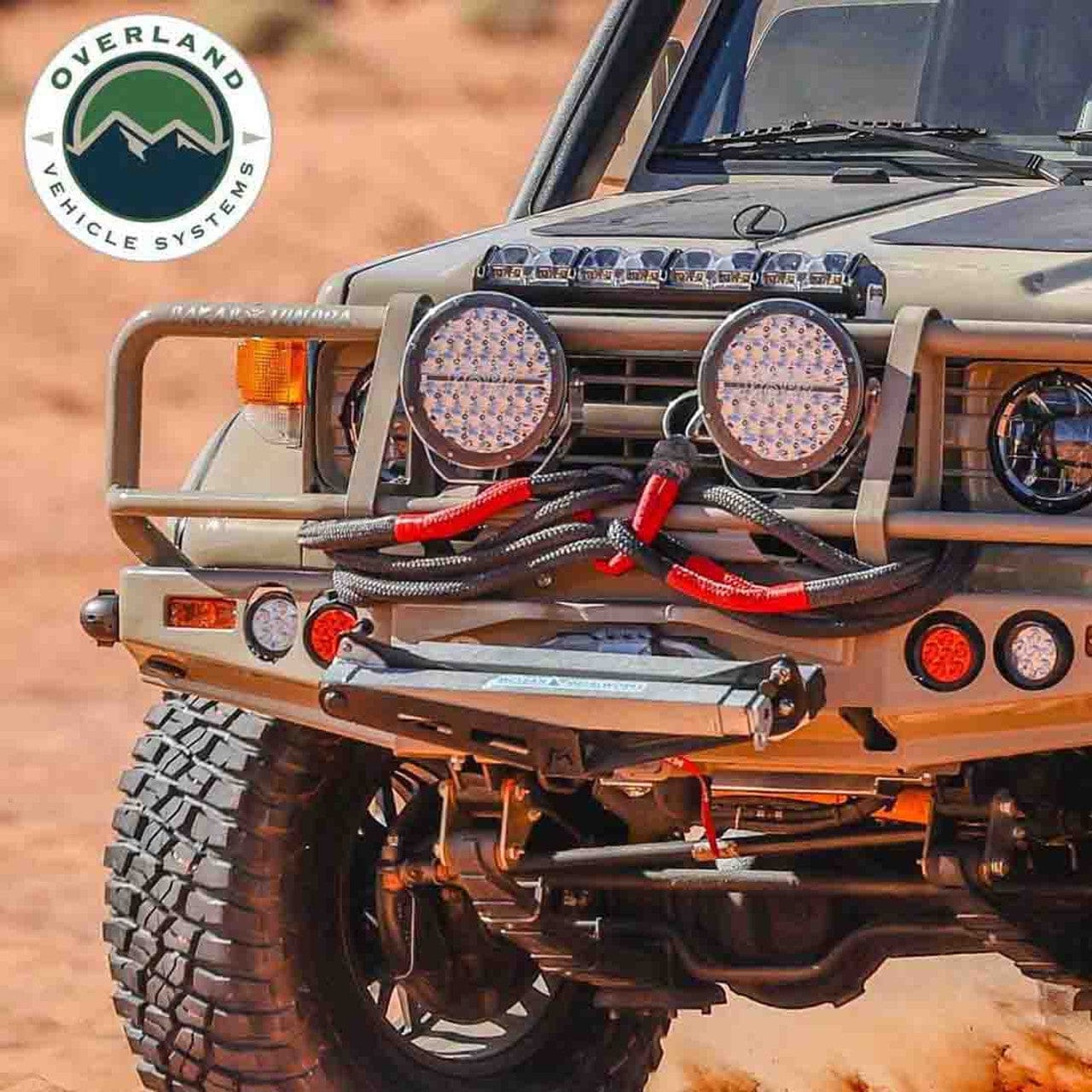 Overland Vehicle Systems Brute Kinetic Recovery Rope 7/8 Inch x 20 Foot With Storage Bag Overland Vehicle Systems