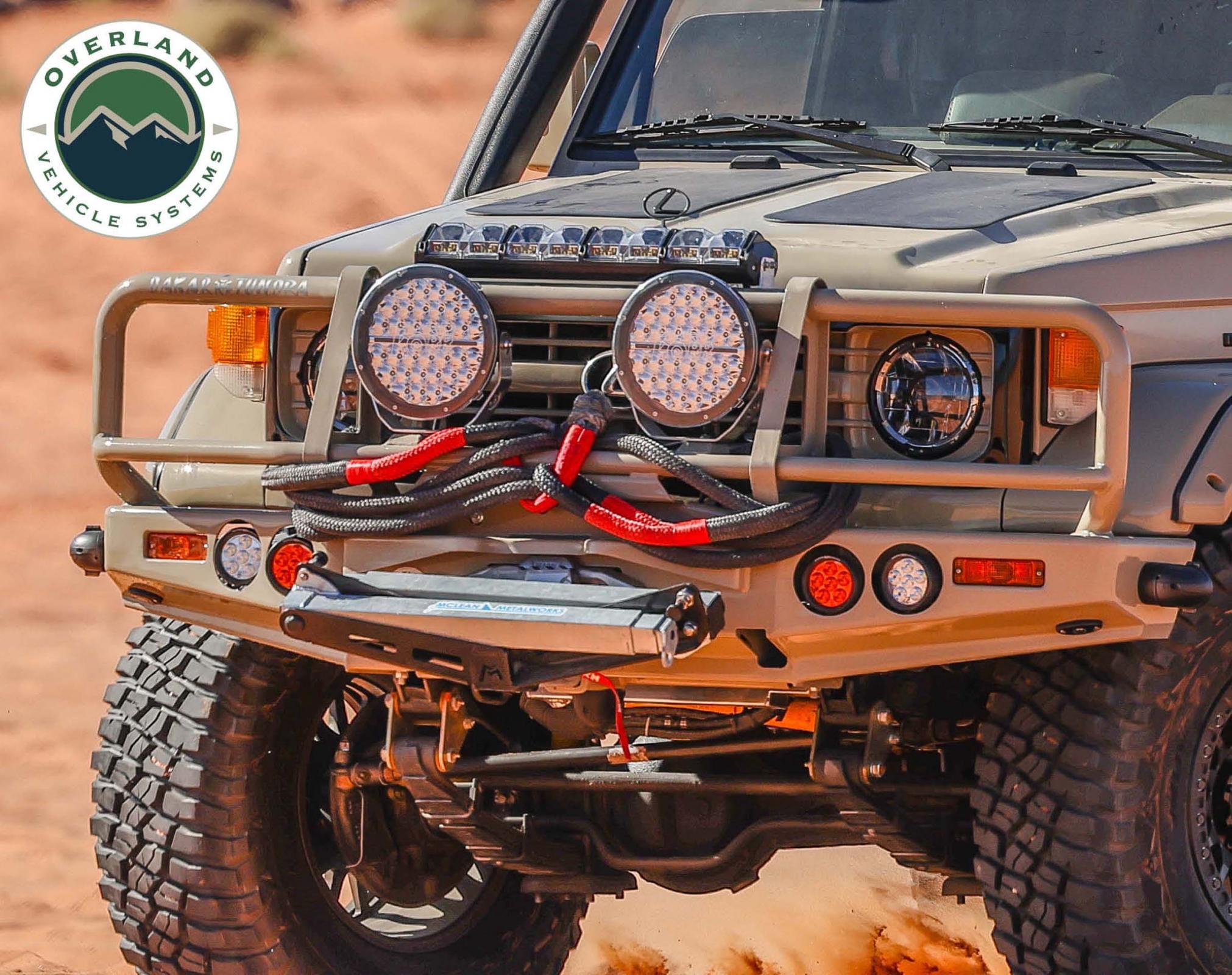 Overland Vehicle Systems Brute Kinetic Rope Recovery Strap 1 x 30 Foot 30 Percent Stretch Overland Vehicle Systems